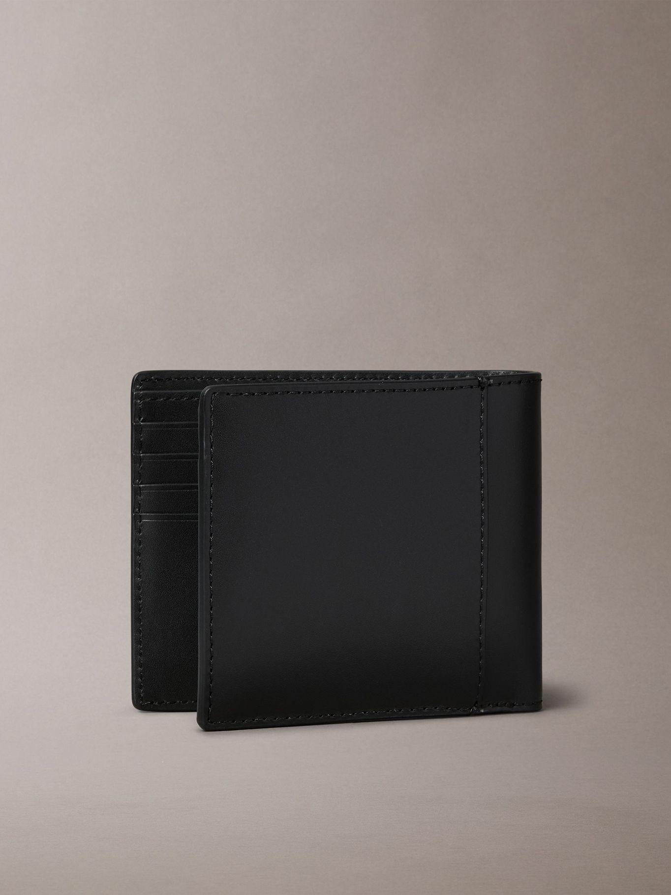 Billetera de Cuero con Logo Negro Calvin Klein-1