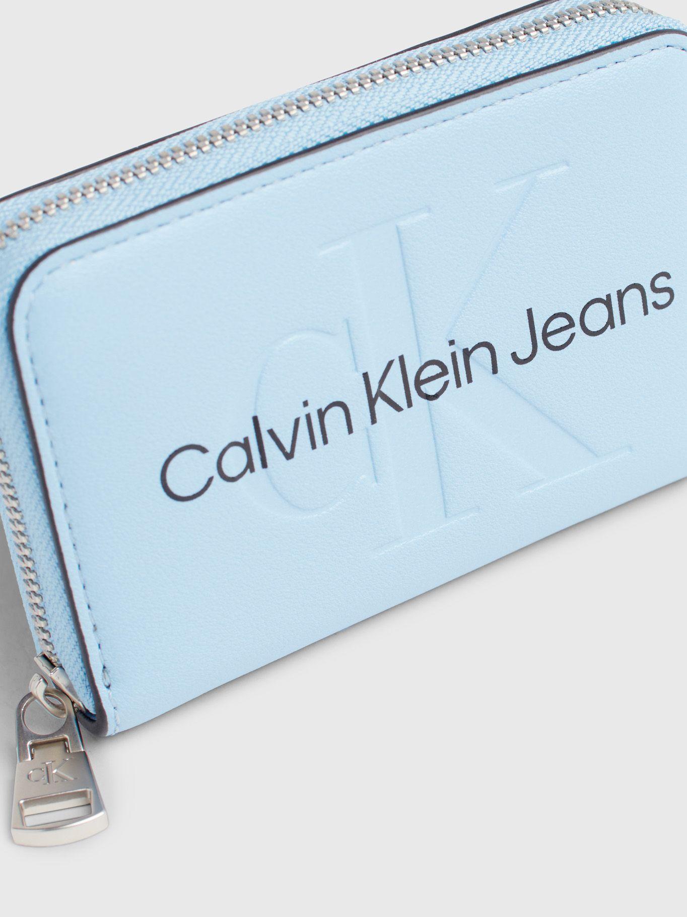 Billetera Sculpted Mono Azul Calvin Klein-2