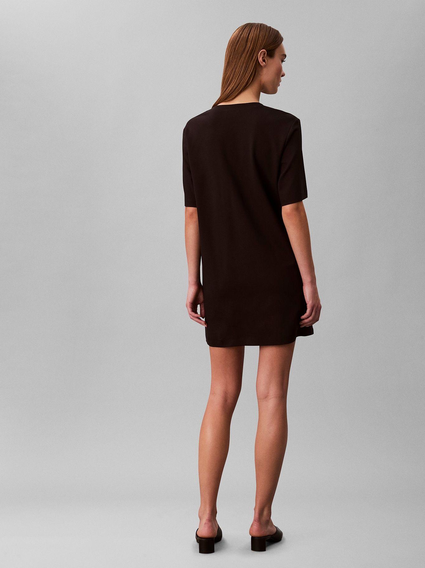 Vestido Mini de Punto Milano Negro Calvin Klein-2