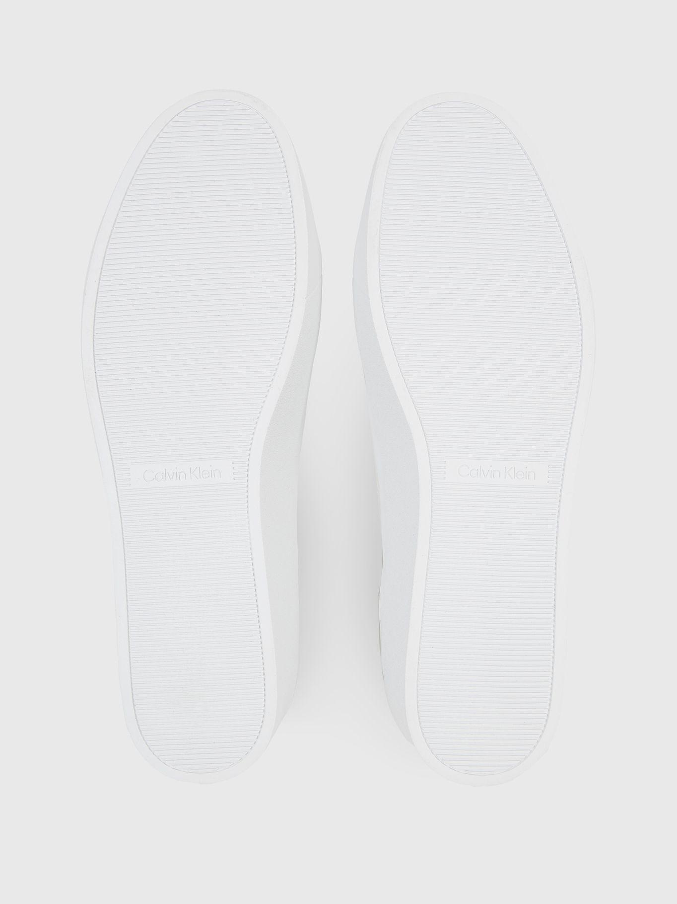 Zapatilla de Cuero Flatform Lace Up Blanco Calvin Klein-3
