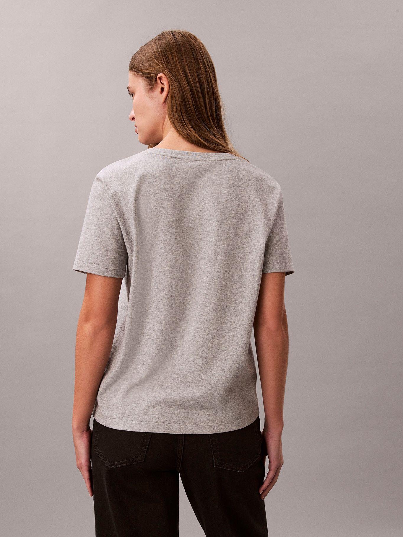 Pack de 2 Poleras con Cuello En V Gris Calvin Klein-3