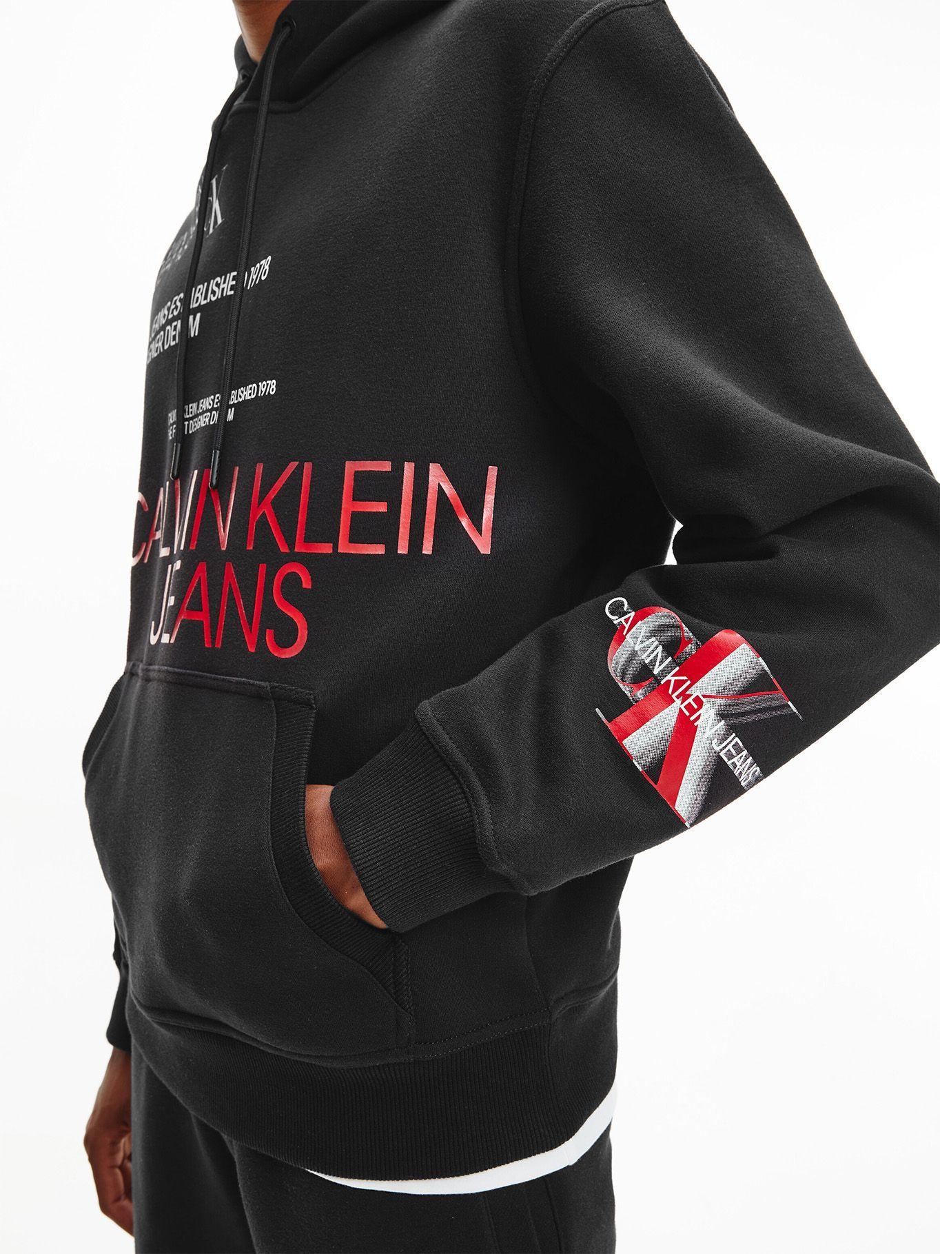 Hoodie Multi Urban Negro Calvin Klein-3