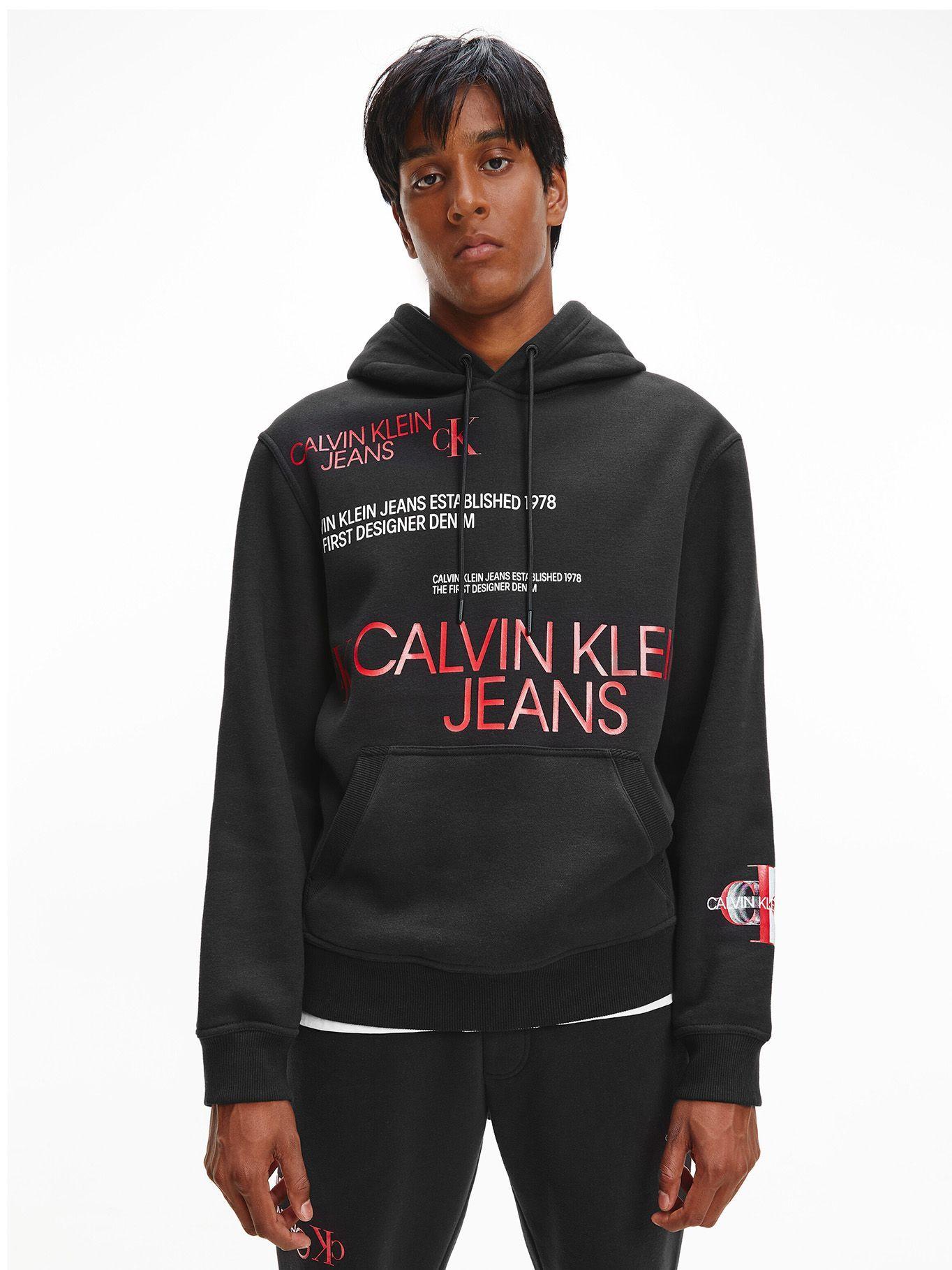Hoodie Multi Urban Negro Calvin Klein-0