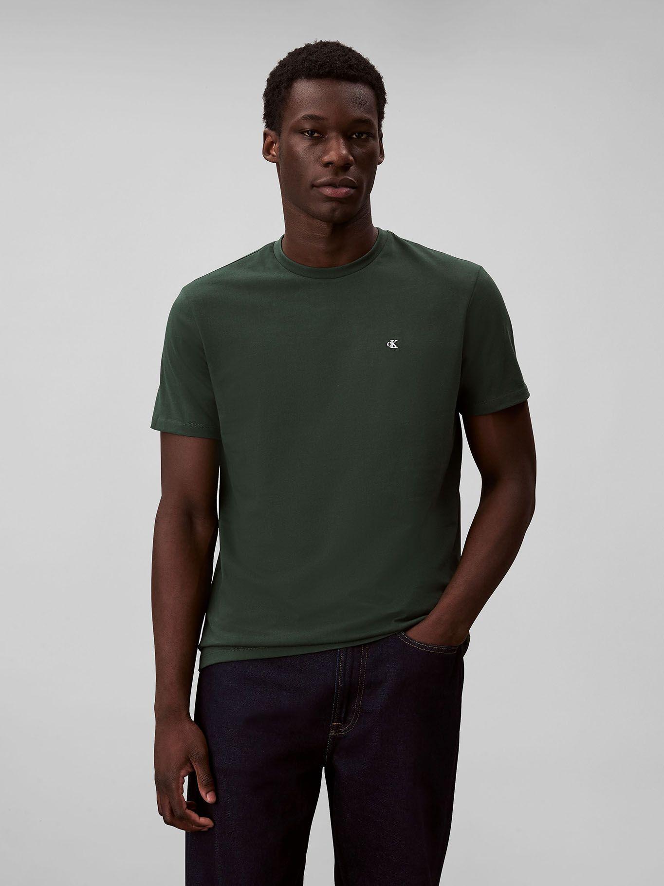 Polera Clásica con Monograma Verde Calvin Klein-0
