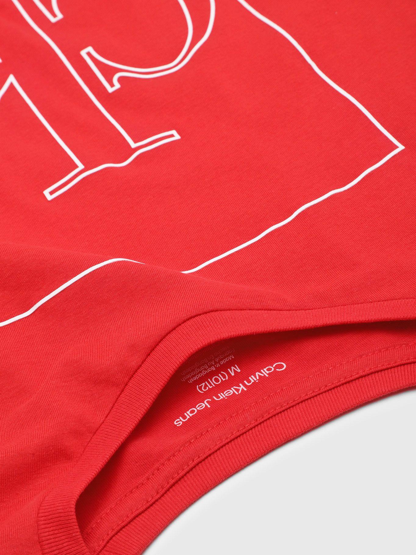 Polera Niño Deframe Rojo Calvin Klein-3