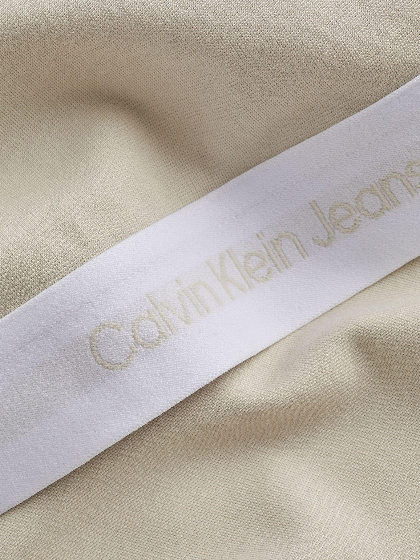 Hoodie Contrast Tape Beige Calvin Klein-1