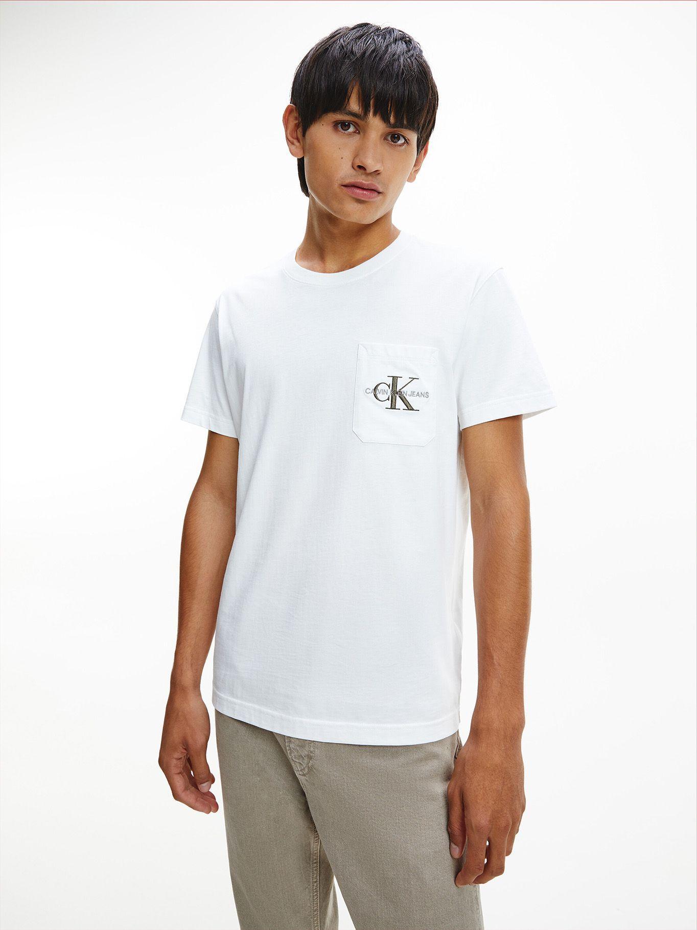 Polera Embroidery Pocket Blanco Calvin Klein-0