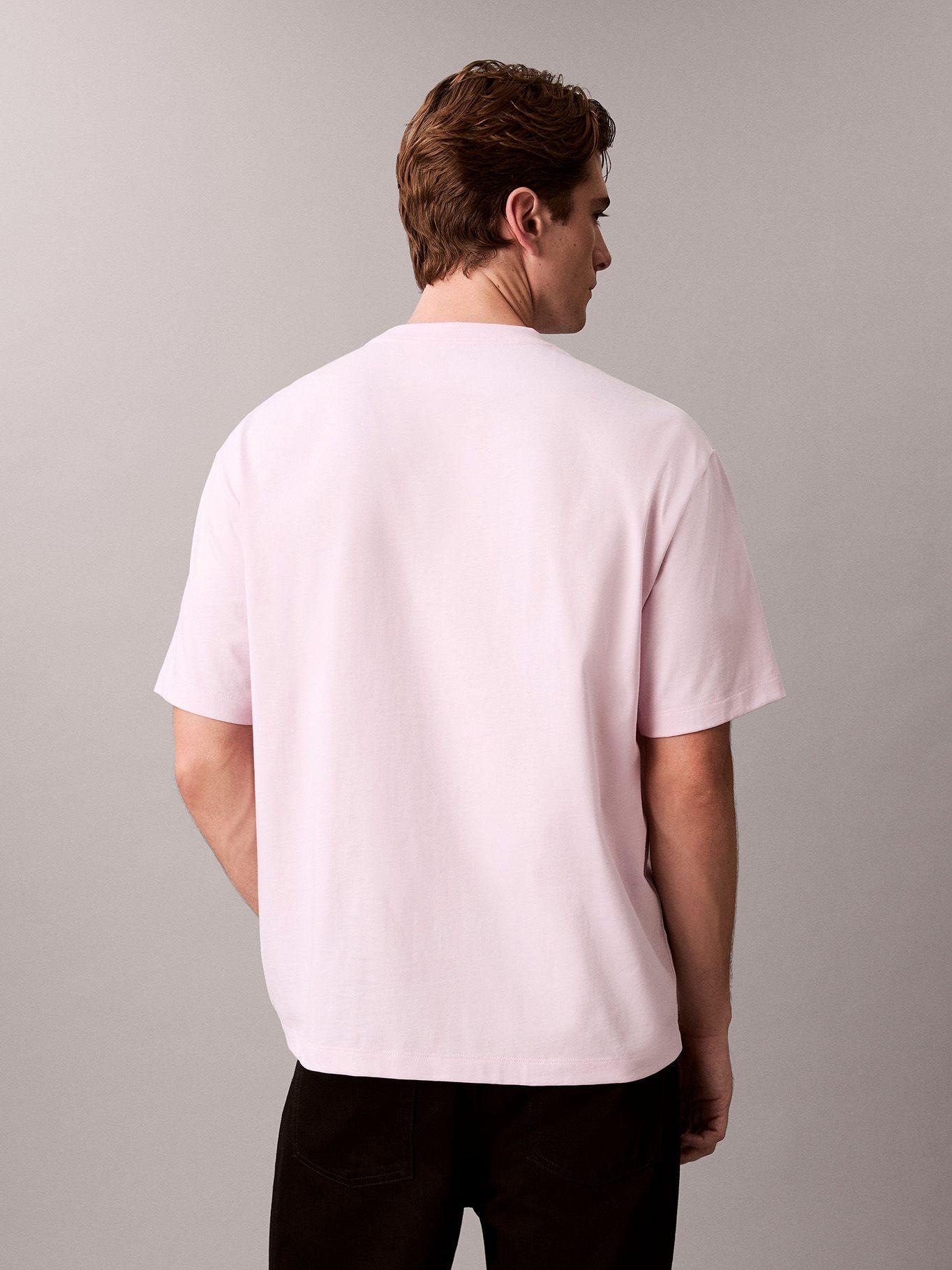 Polera Relaxed Logotipo en Relieve Rosado Calvin Klein-2