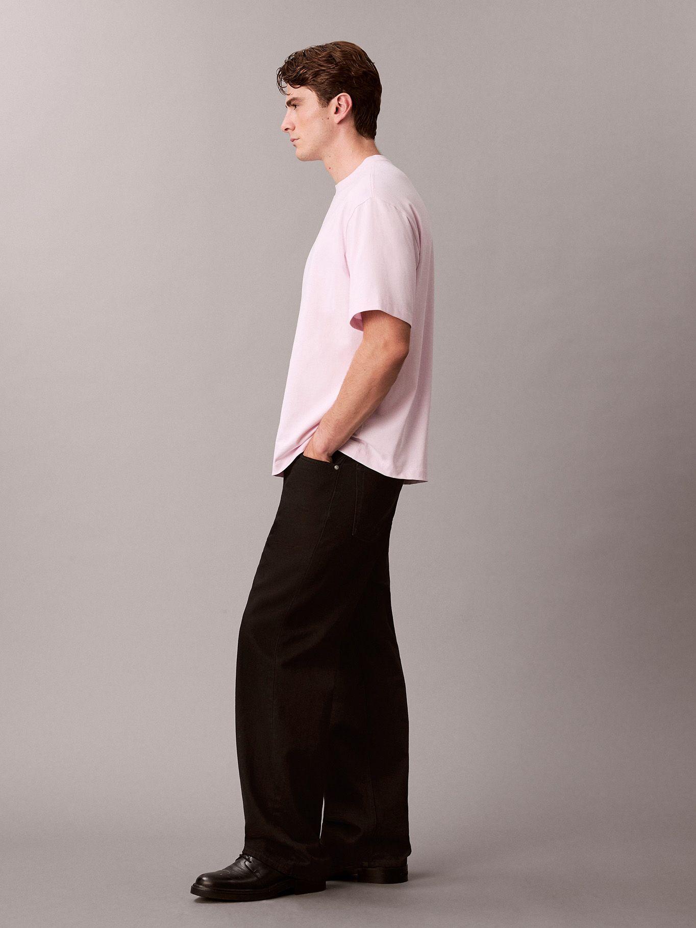 Polera Relaxed Logotipo en Relieve Rosado Calvin Klein-3