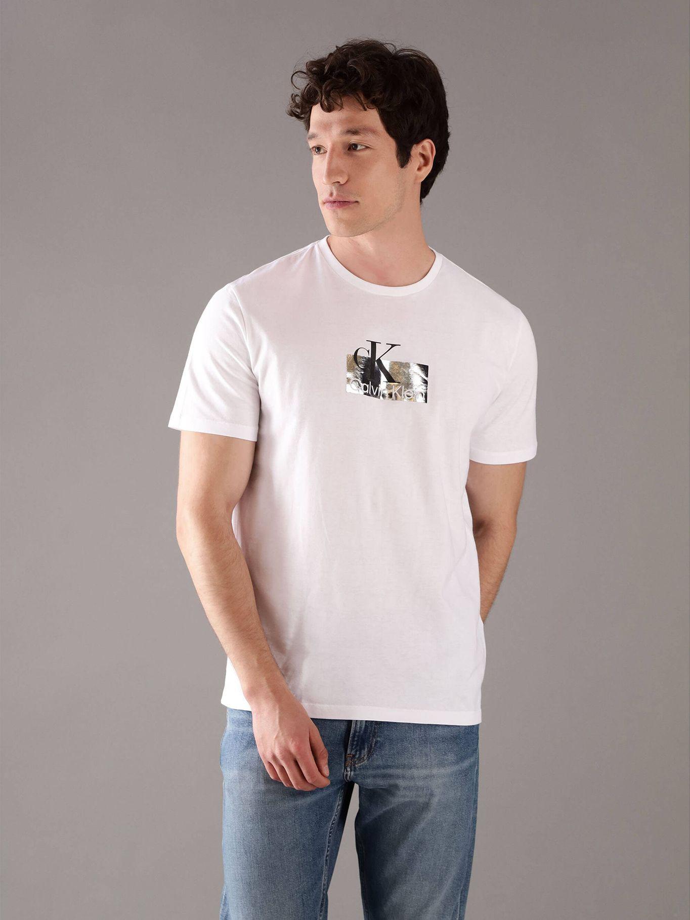 Polera Graphic Box Shine Blanco Calvin Klein-0