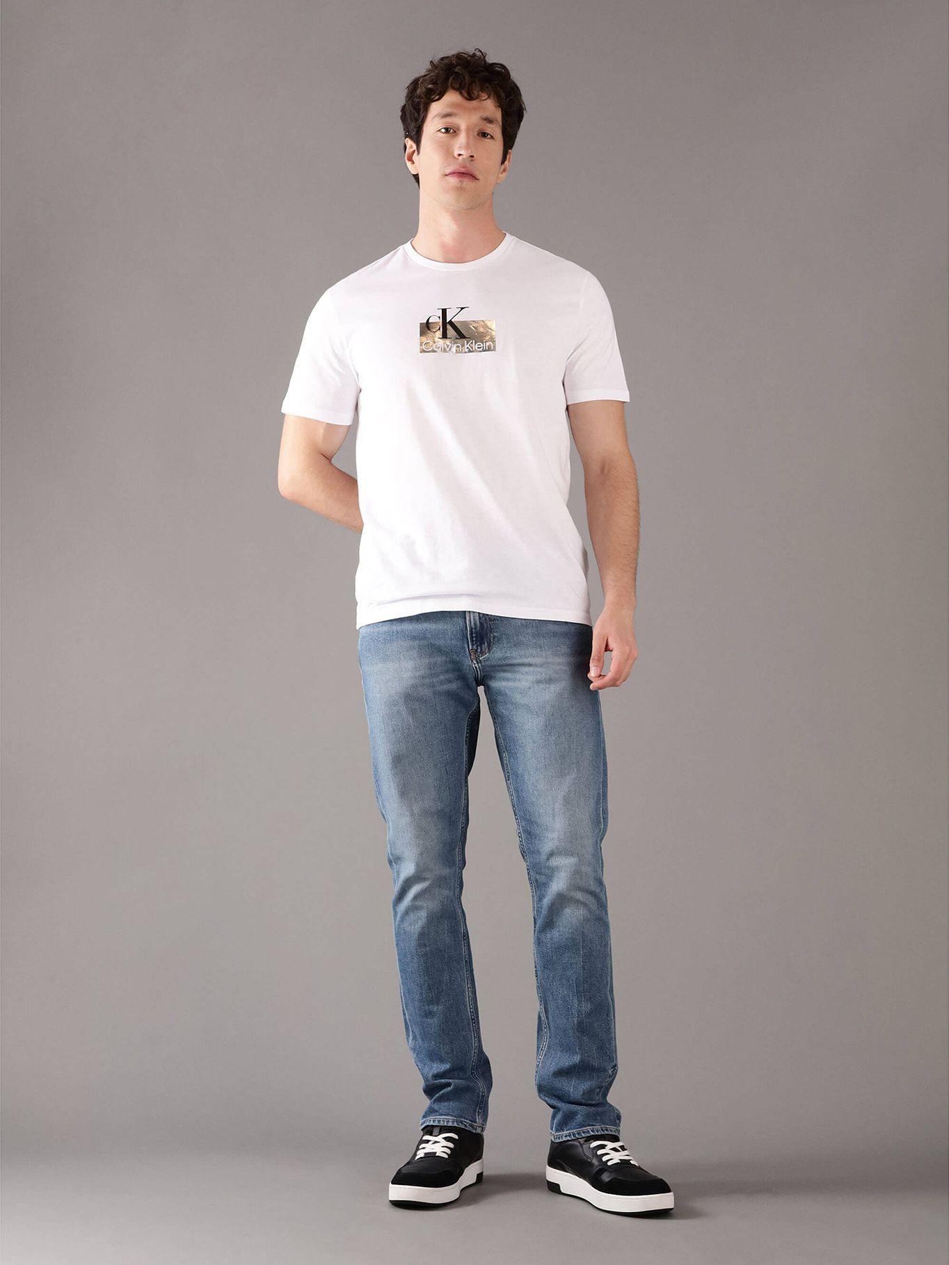 Polera Graphic Box Shine Blanco Calvin Klein-1