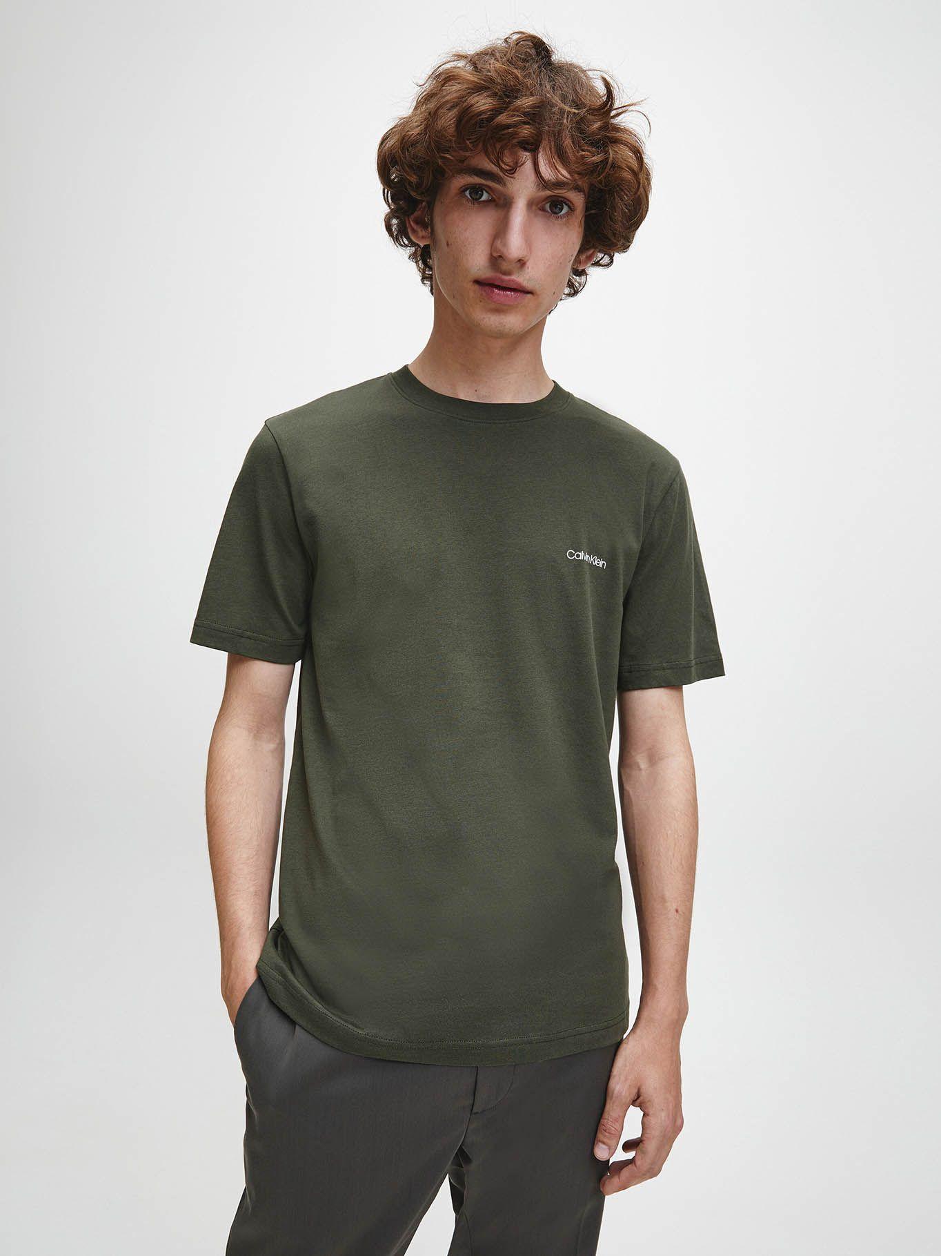 Polera Cotton Chest Verde Olivo Calvin Klein-0