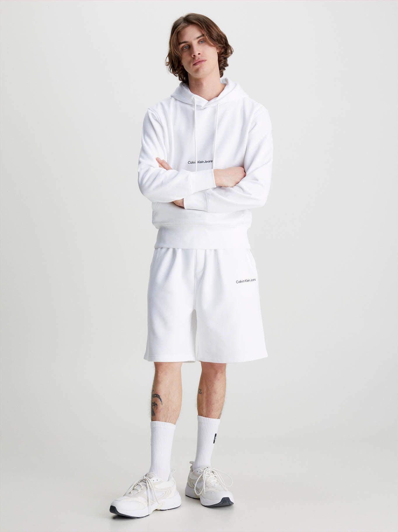 Shorts de chándal relaxed Blanco Calvin Klein-1
