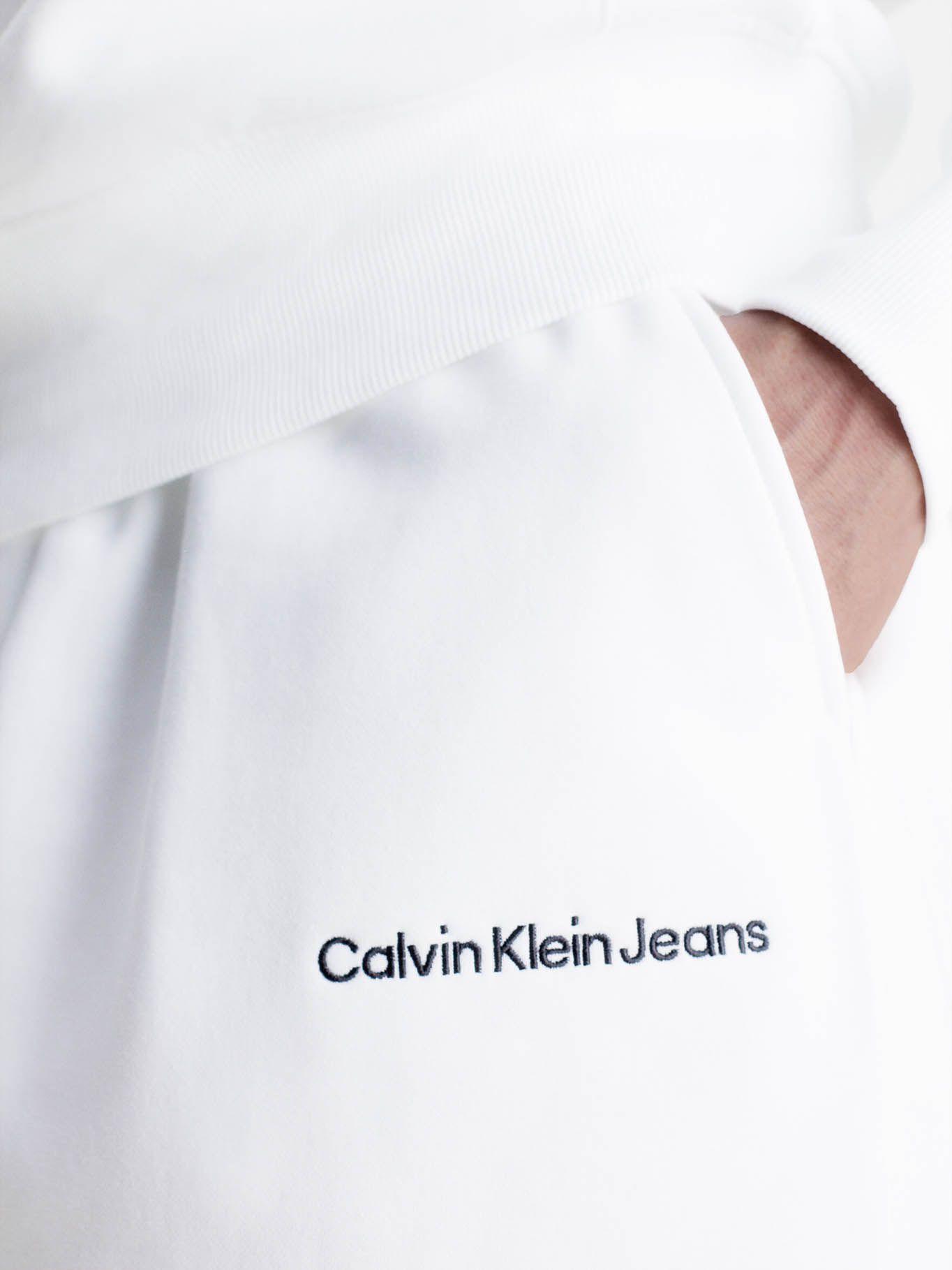 Shorts de chándal relaxed Blanco Calvin Klein-3