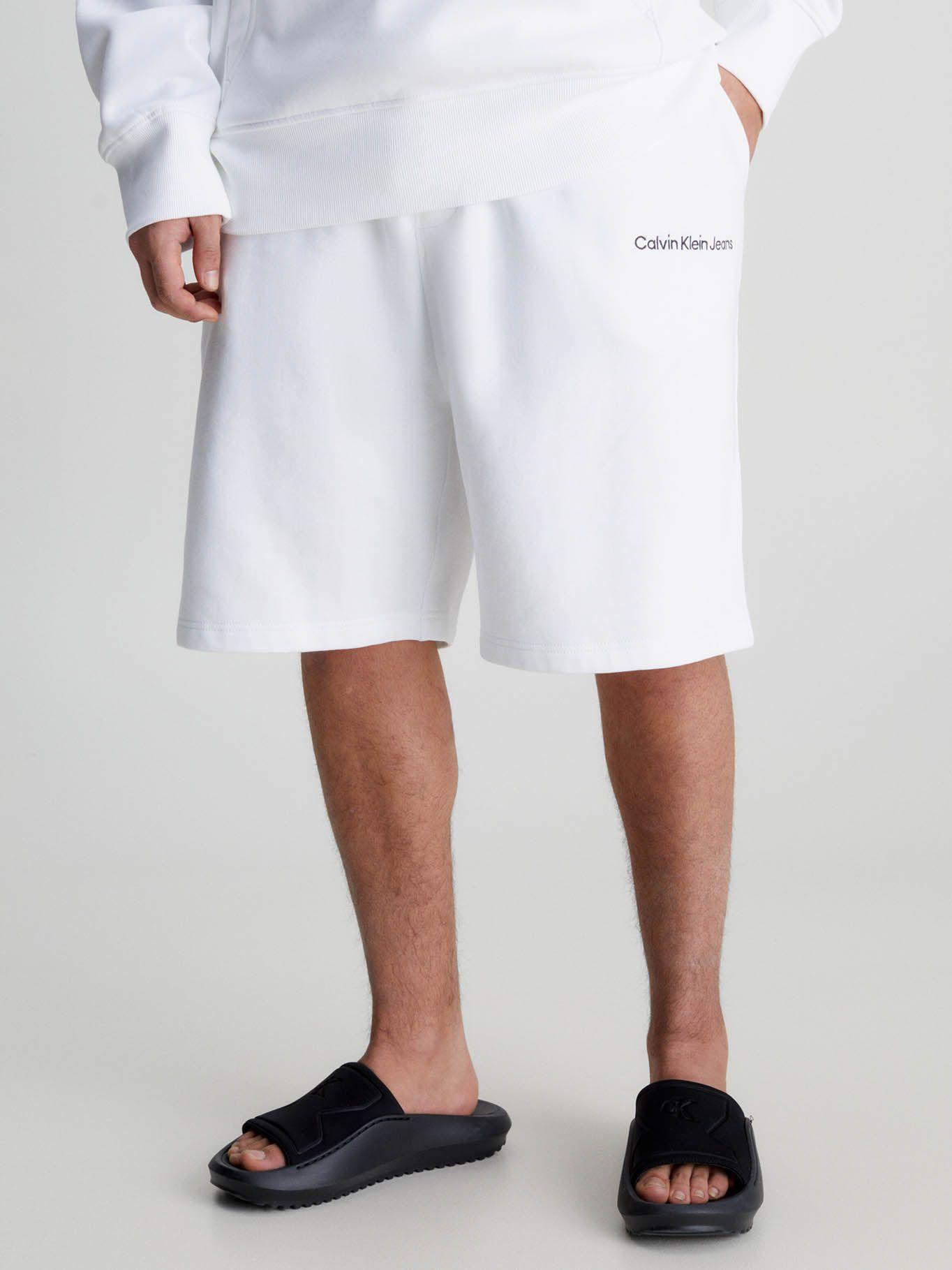 Shorts de chándal relaxed Blanco Calvin Klein-4