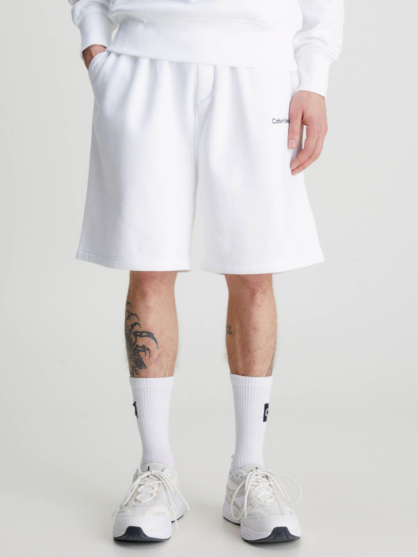 Shorts de chándal relaxed Blanco Calvin Klein-0