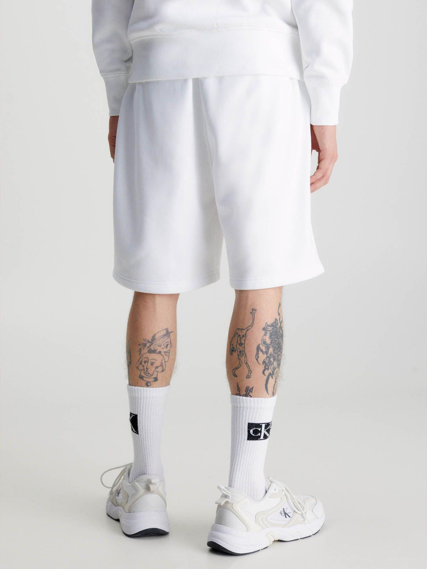 Shorts de chándal relaxed Blanco Calvin Klein-2