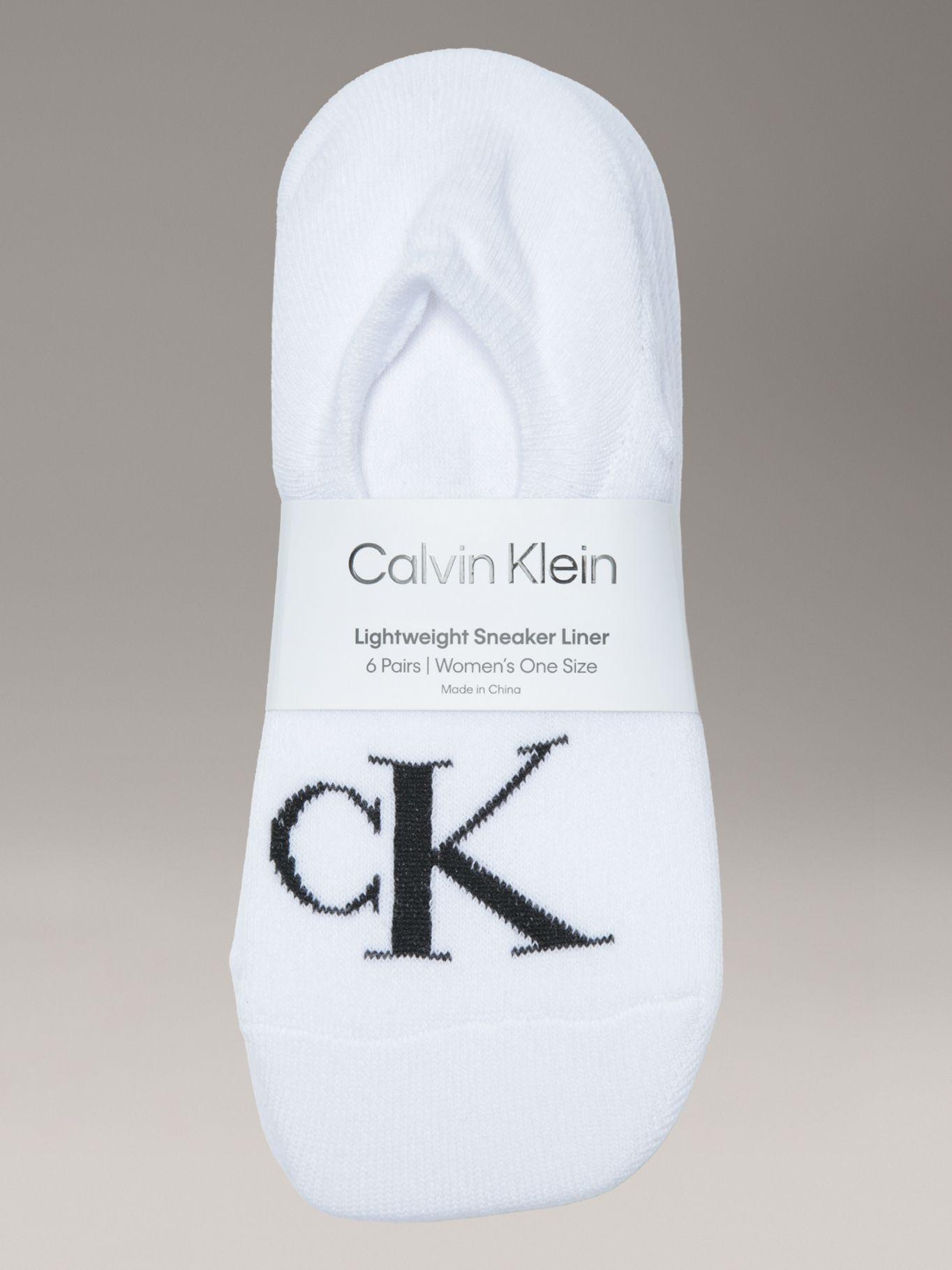 Pack de 6 Calcetines de Punto Plano Blanco Calvin Klein-2