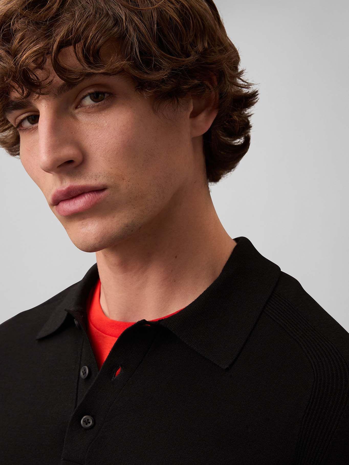 Polo Tipo Sweater Negro Calvin Klein-4