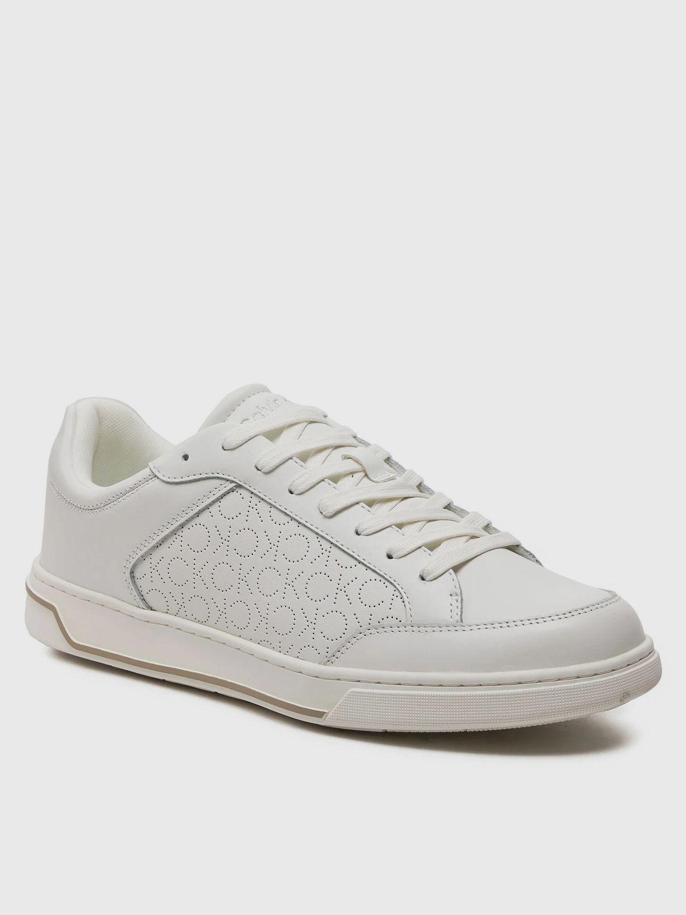 Zapatillas de Cuero Perf Monogram Blanco Calvin Klein-0