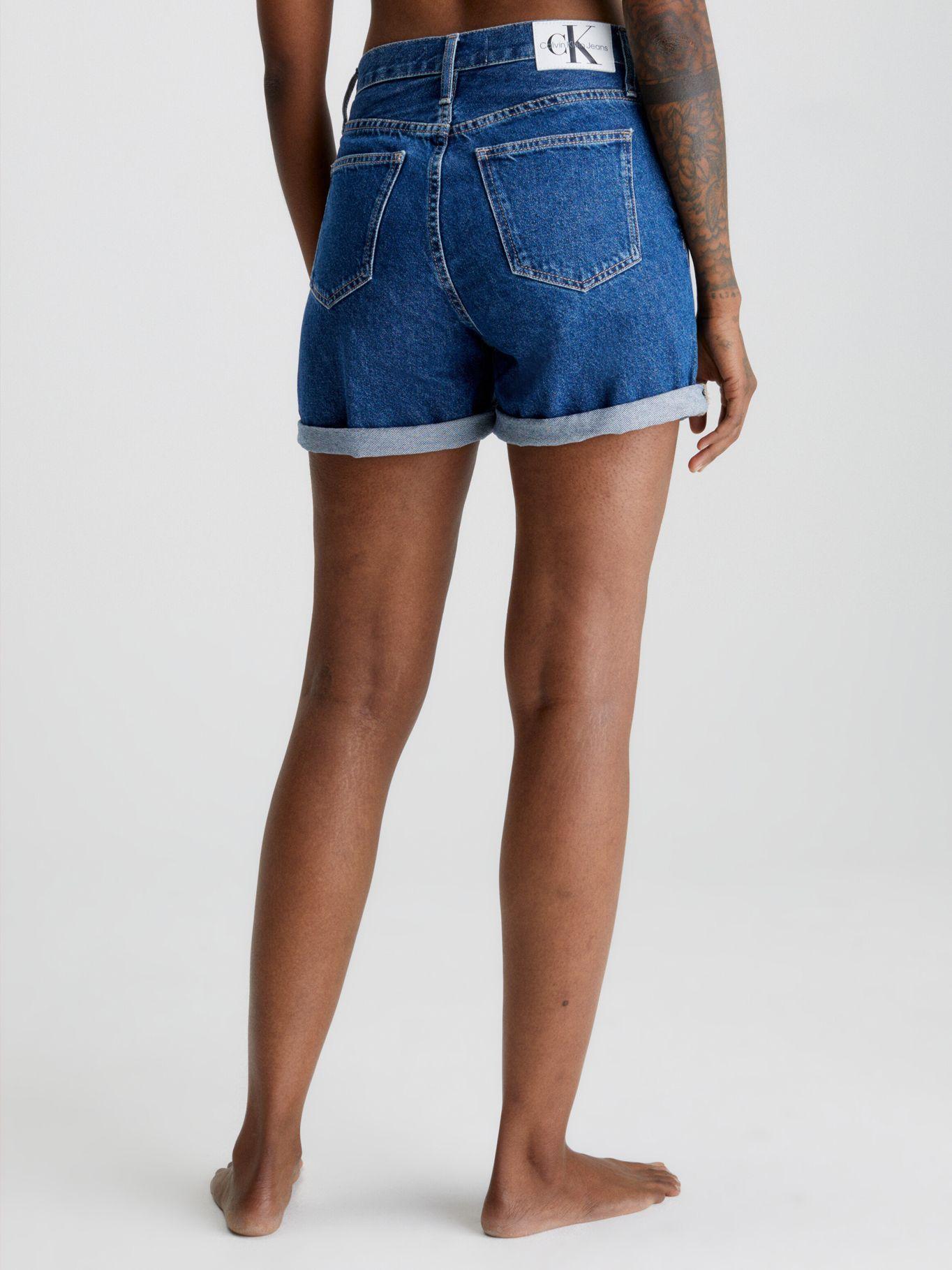Short Mom Azul Calvin Klein-2