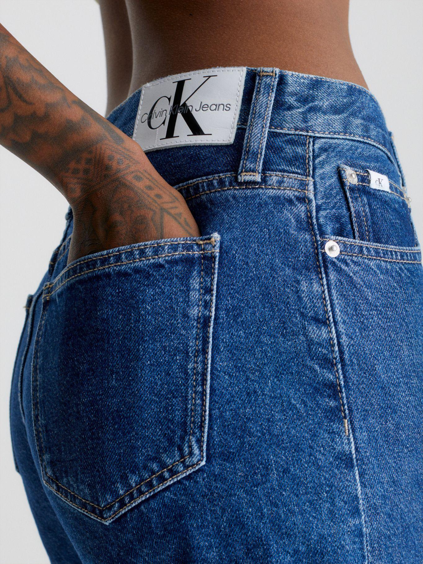 Short Mom Azul Calvin Klein-3
