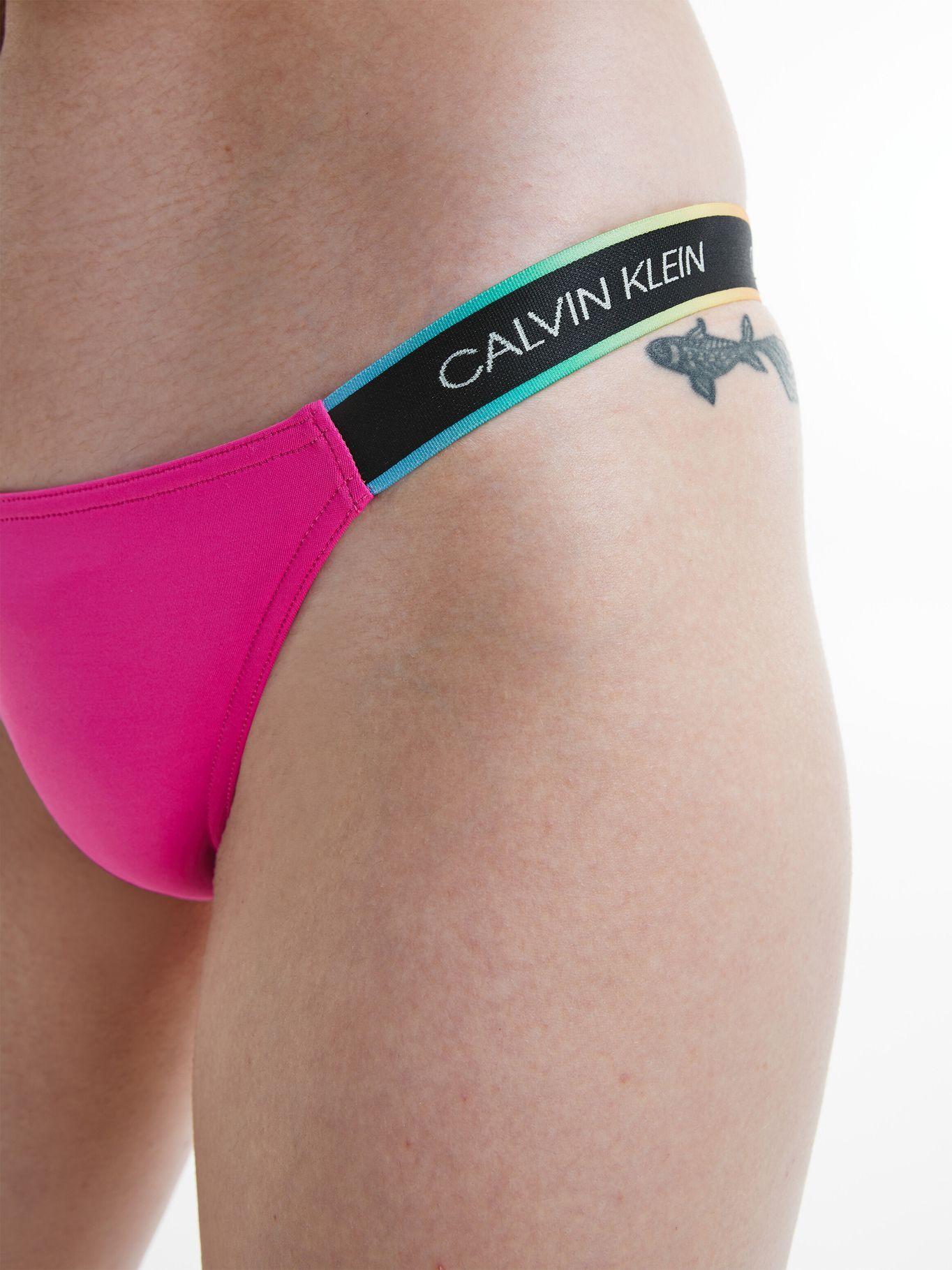 Bottom Bikini CK Pride Fucsia Calvin Klein Mujer-3