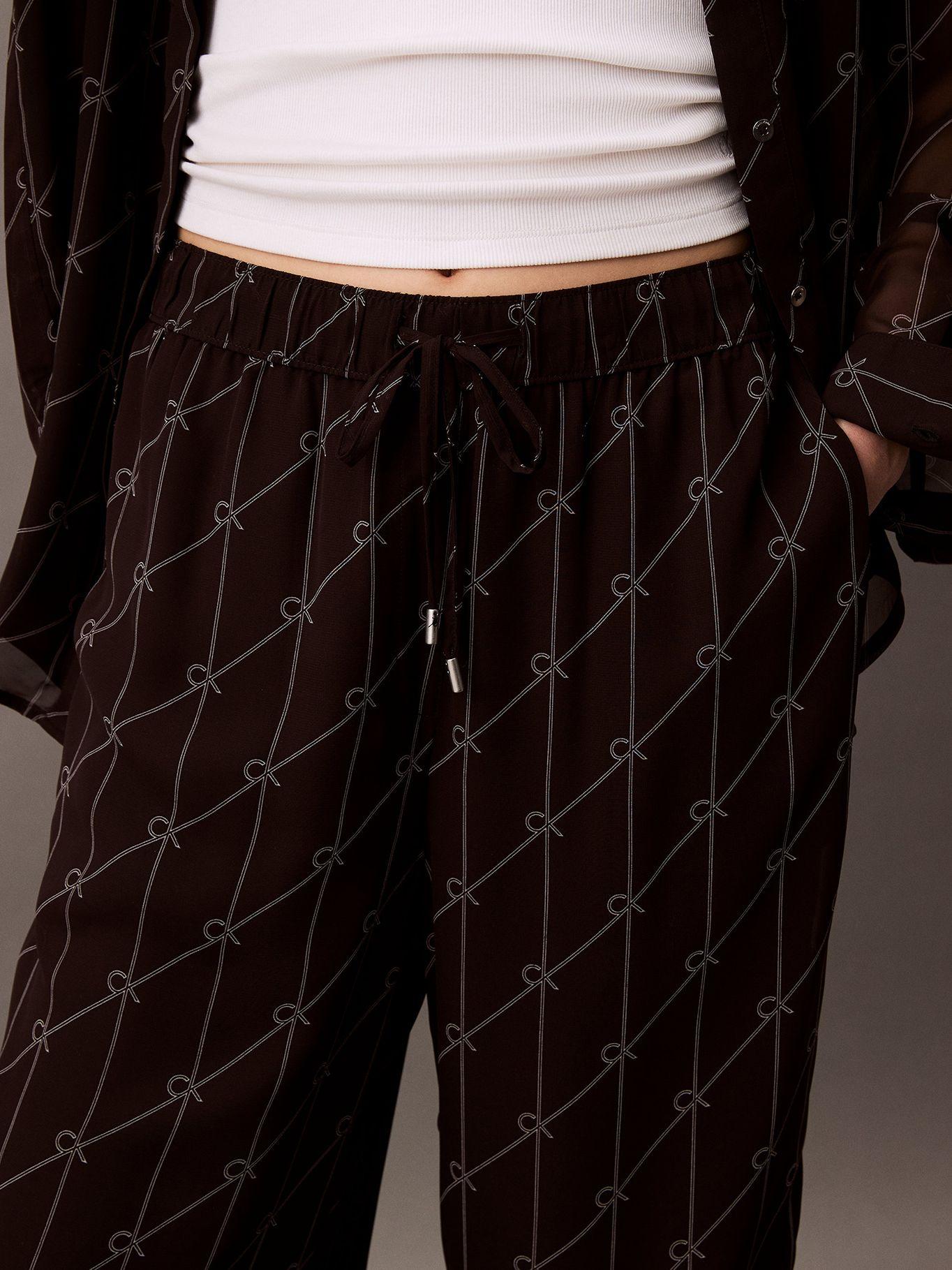 Pantalón Pull On Wide Leg Negro Calvin Klein-2