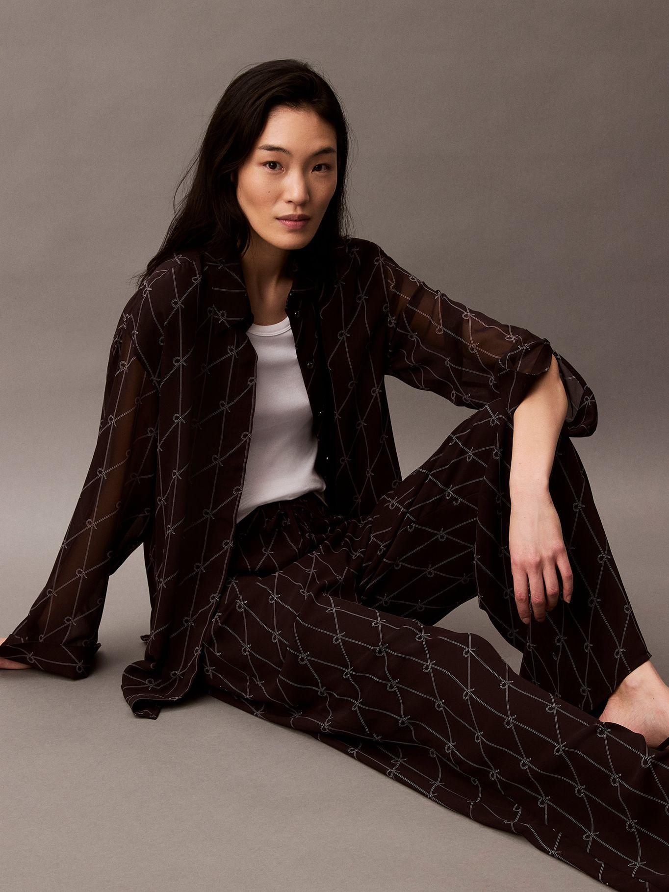 Pantalón Pull On Wide Leg Negro Calvin Klein-4