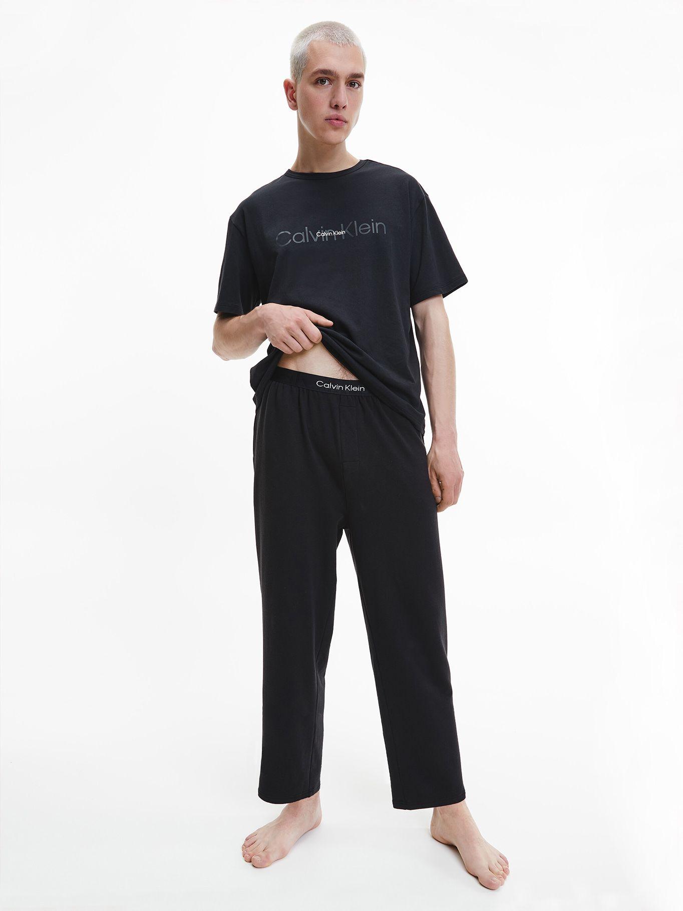 Polera Pijama Embossed Icon Negro Calvin Klein-1