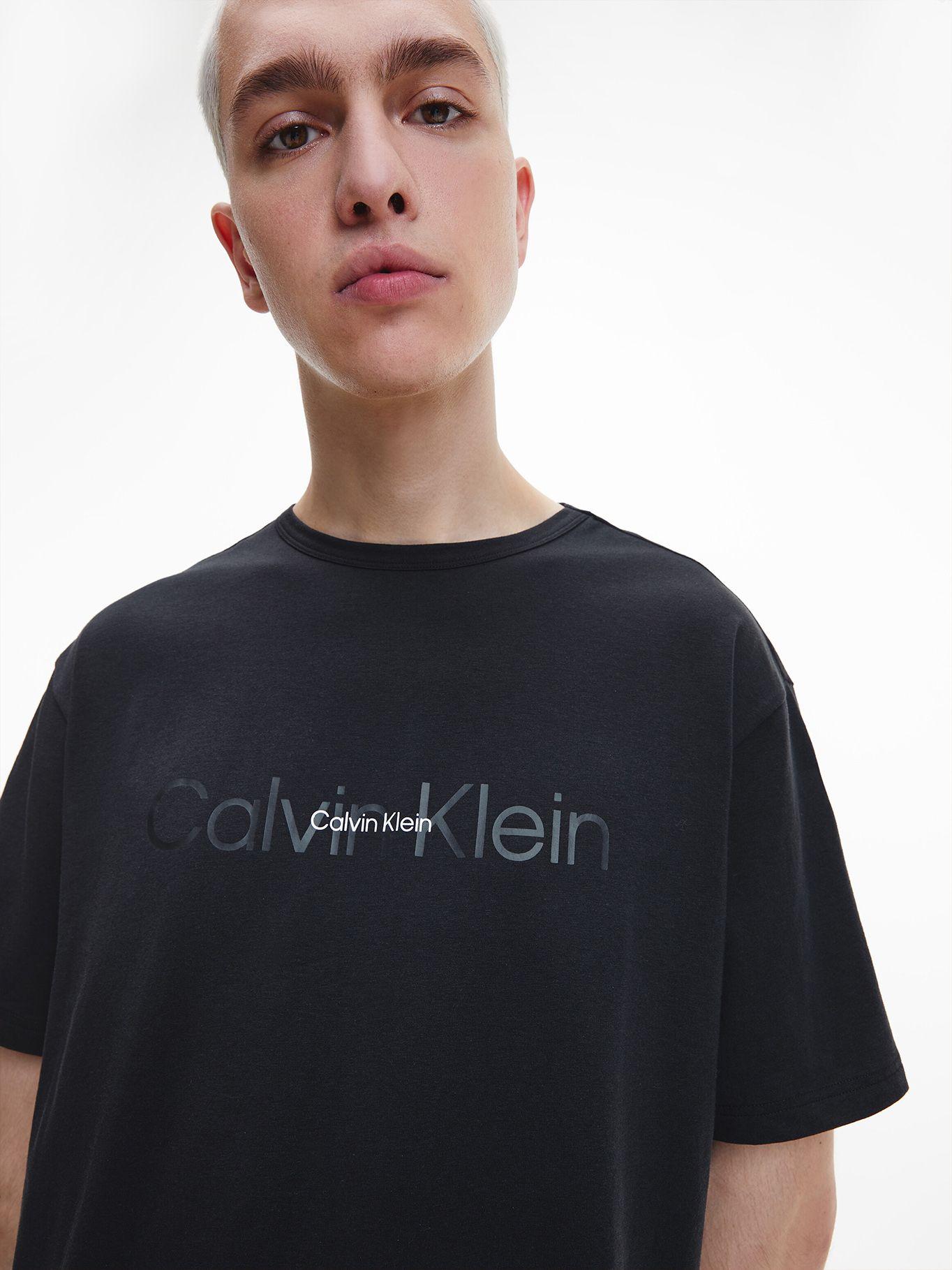 Polera Pijama Embossed Icon Negro Calvin Klein-3