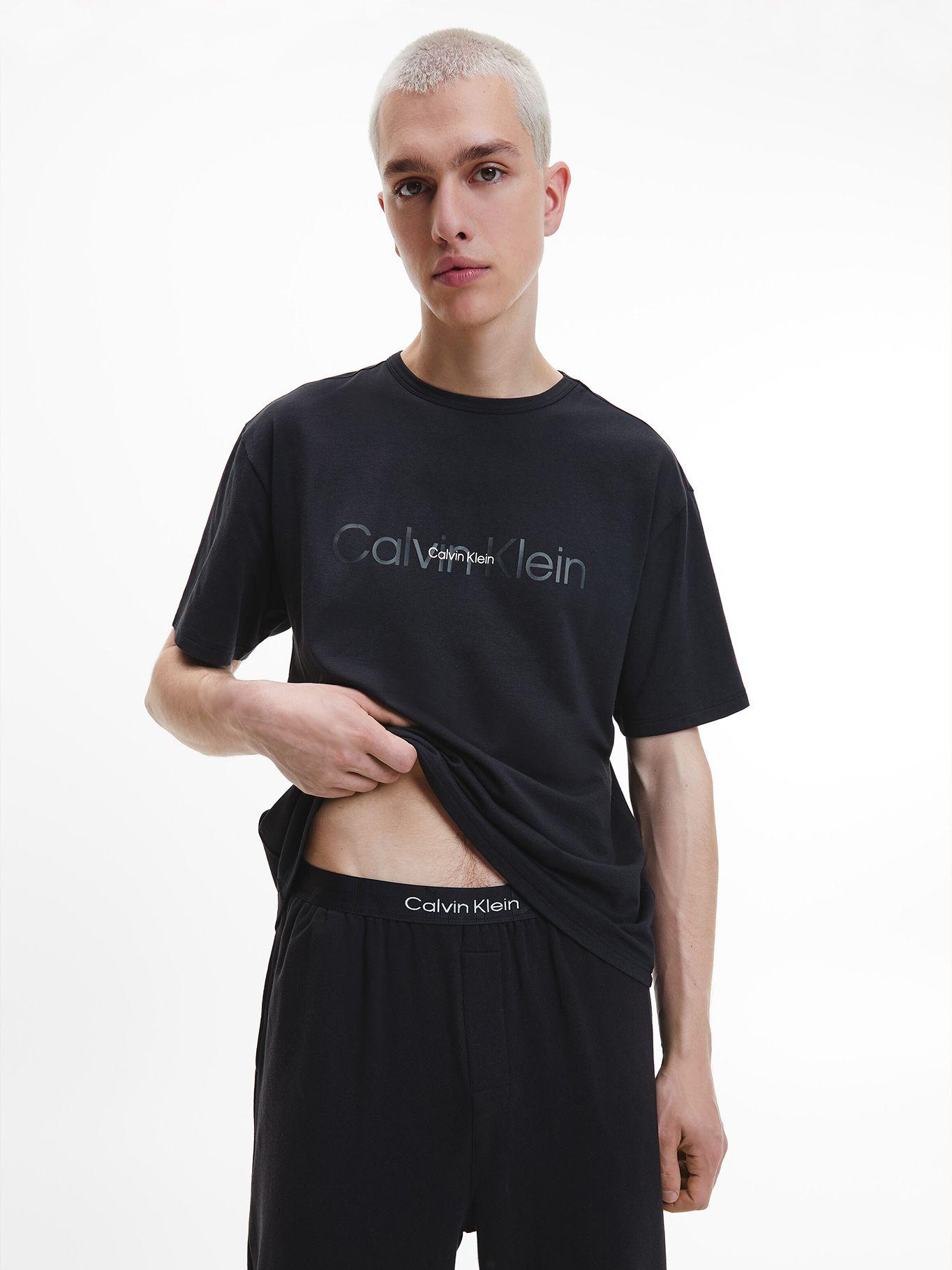 Polera Pijama Embossed Icon Negro Calvin Klein-0