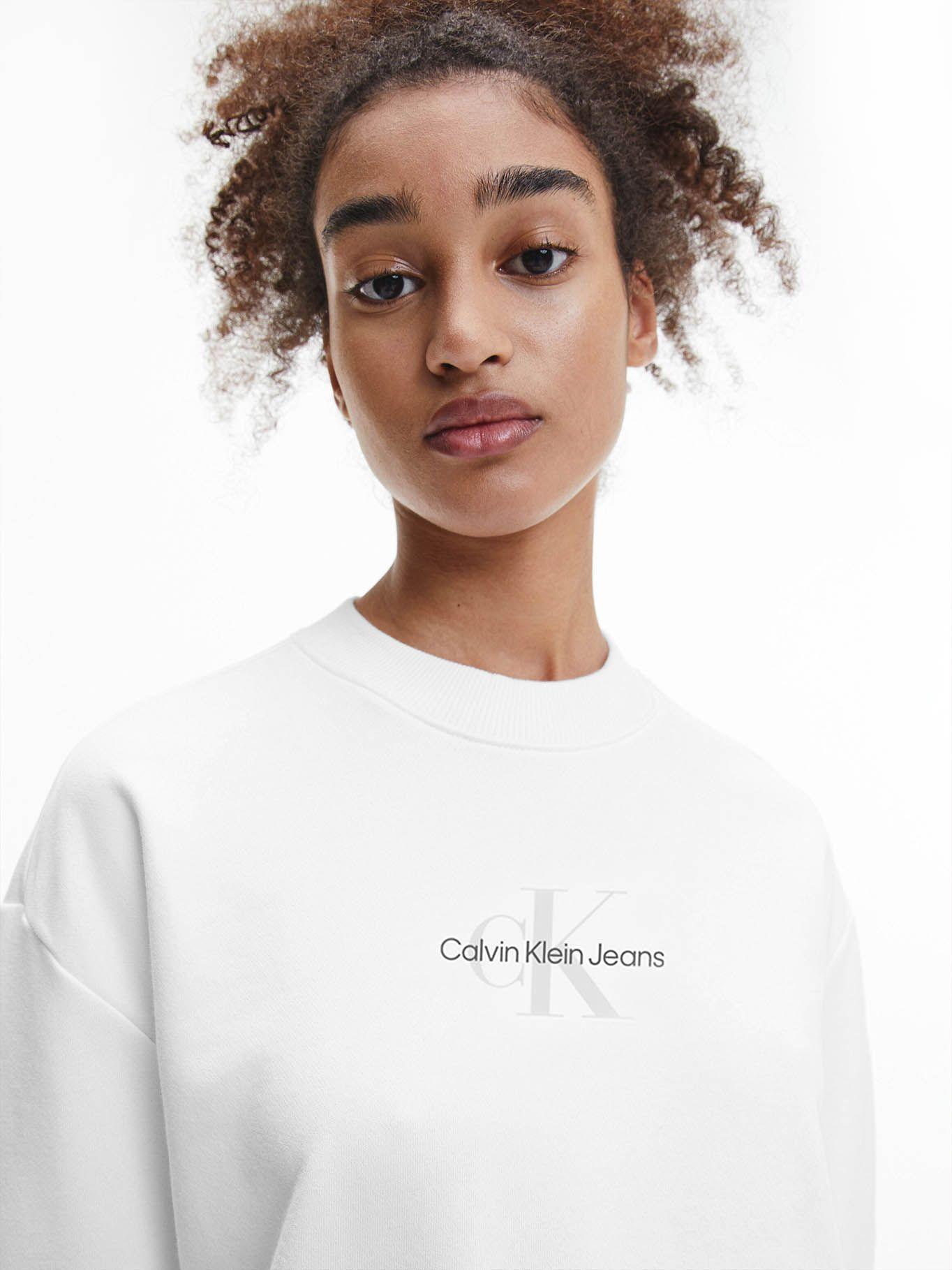Polerón Monogram Blanco Calvin Klein-3