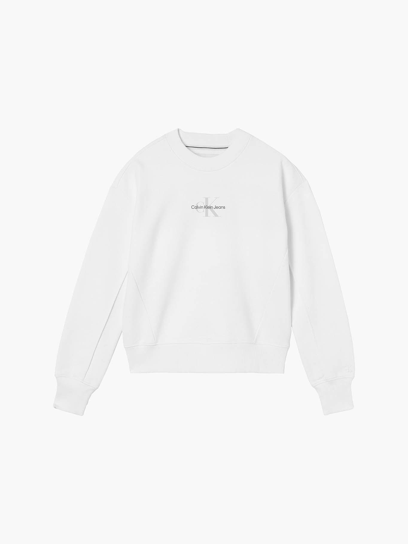 Polerón Monogram Blanco Calvin Klein-4