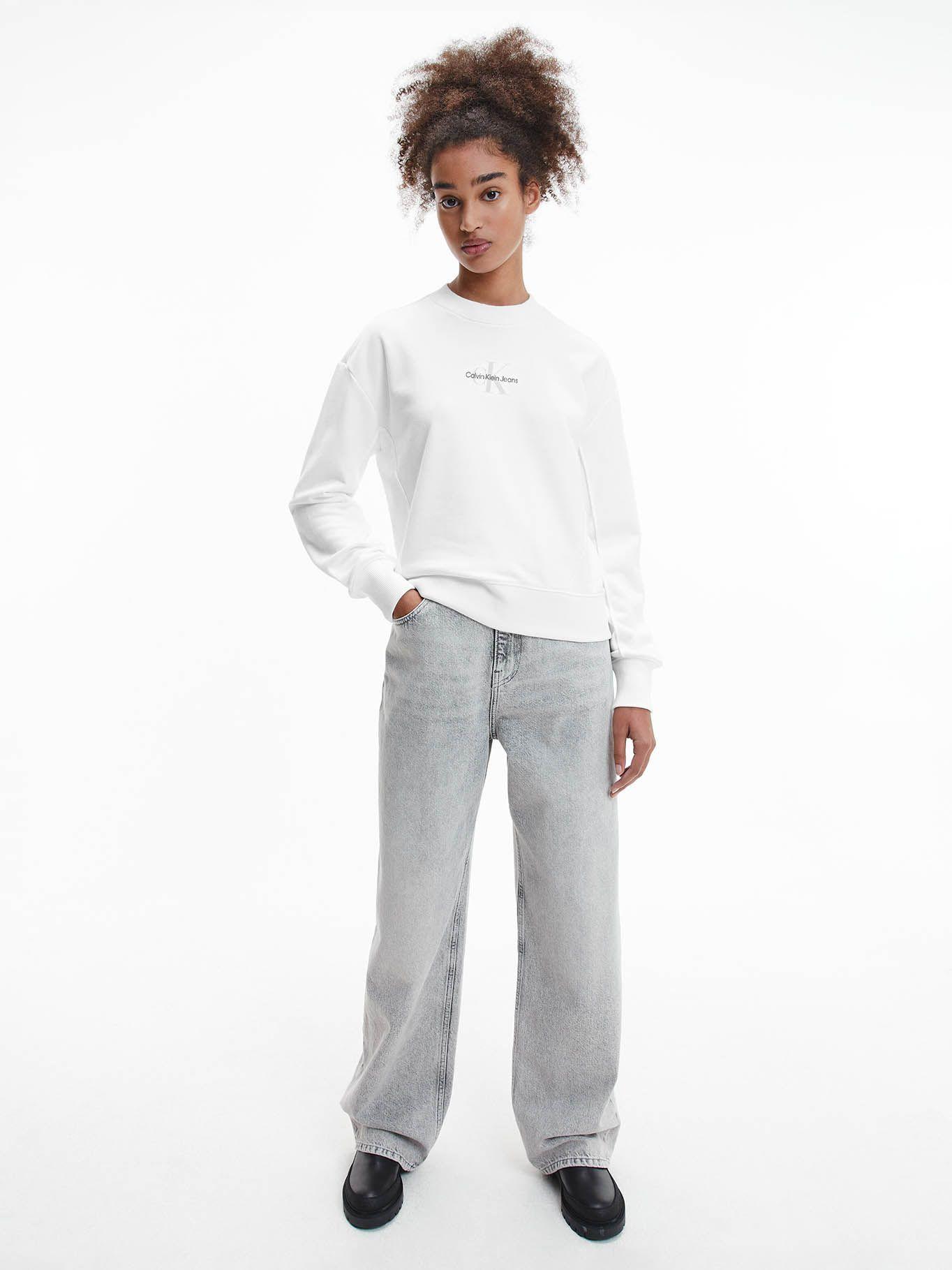 Polerón Monogram Blanco Calvin Klein-1