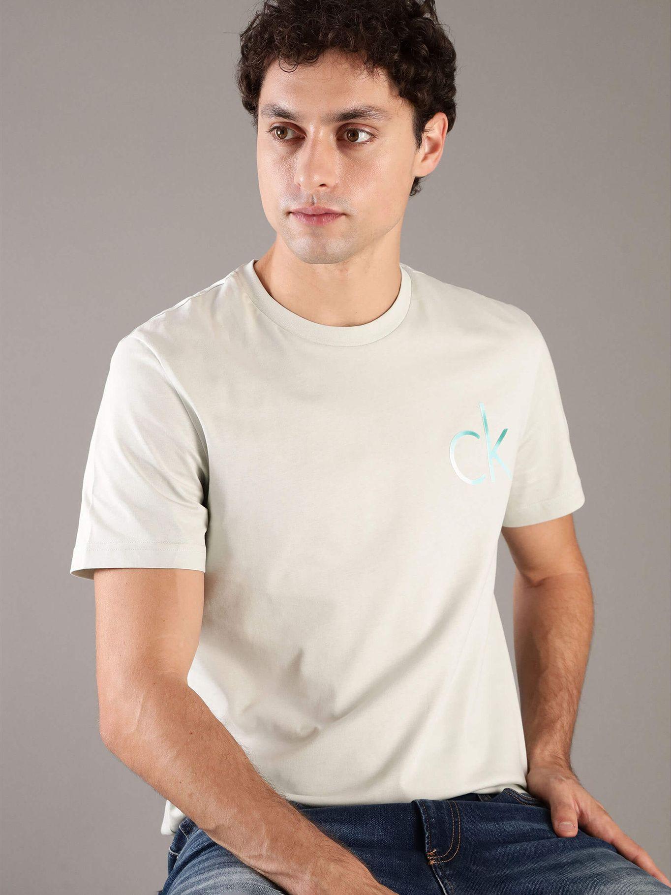 Polera con Monograma Difuminado Verde Calvin Klein-3