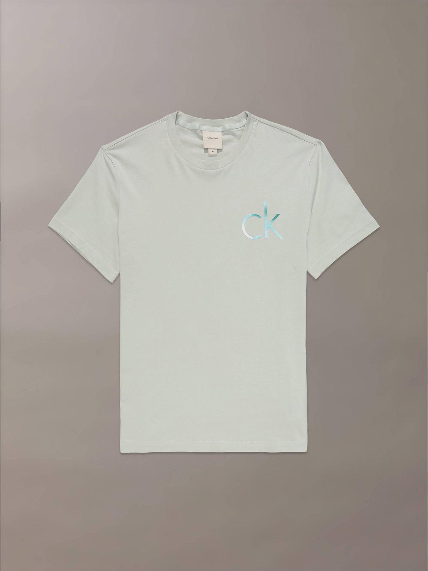 Polera con Monograma Difuminado Verde Calvin Klein-4