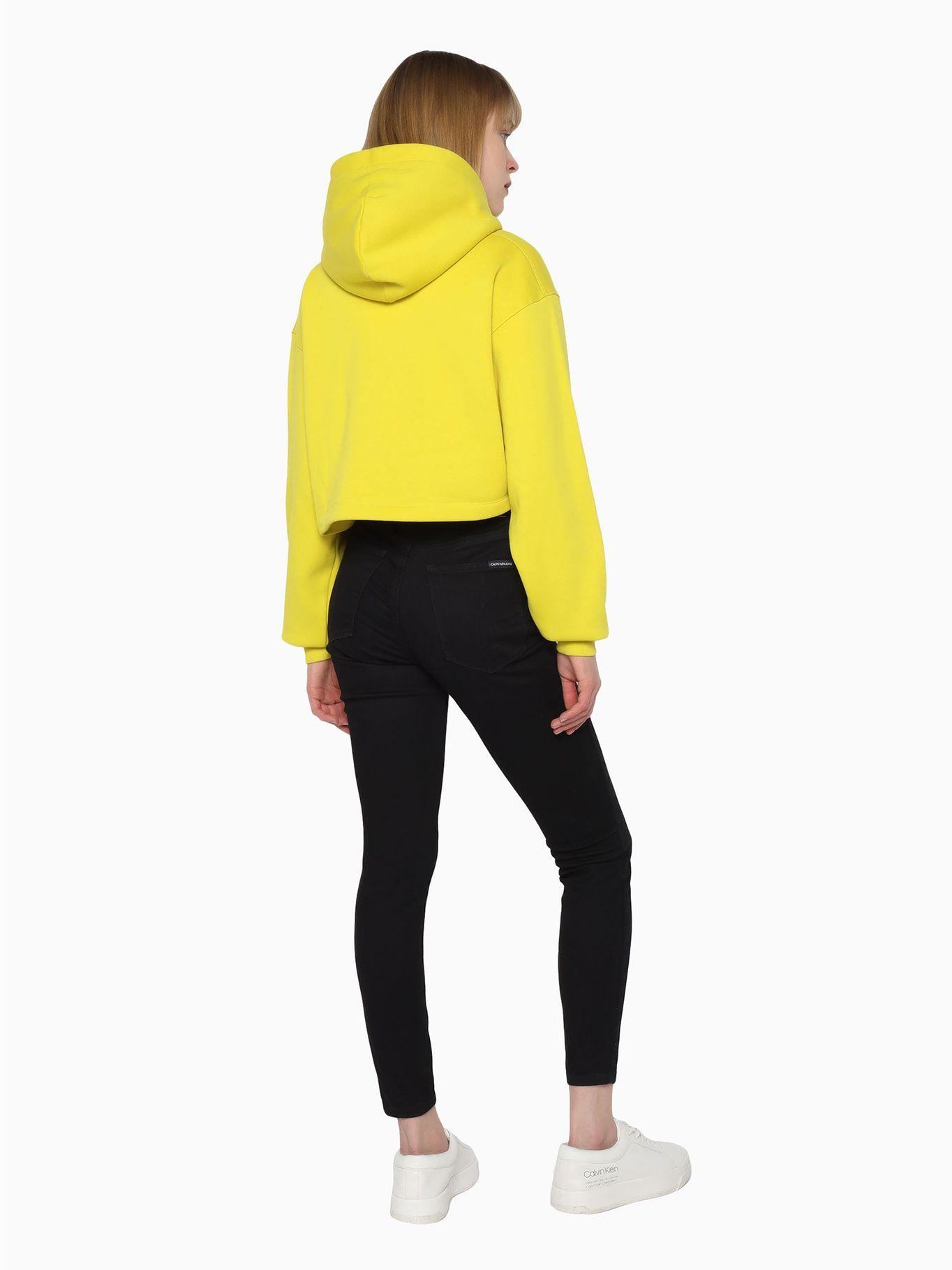 Polerón Hoodie Florals Monologo Amarillo Calvin Klein-2
