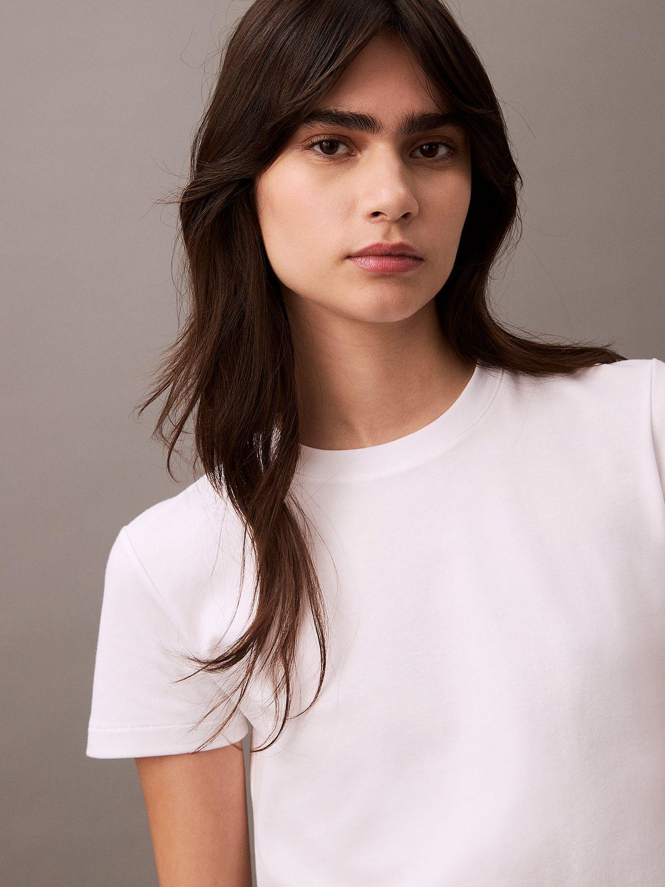 Polera Refined Cotton Relaxed Blanco Calvin Klein-3