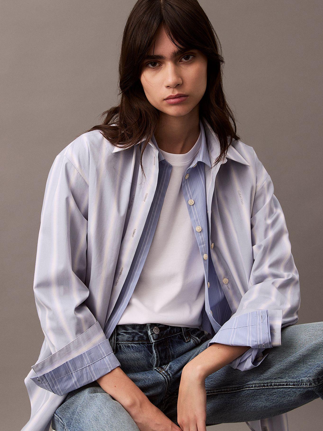 Polera Refined Cotton Relaxed Blanco Calvin Klein-4