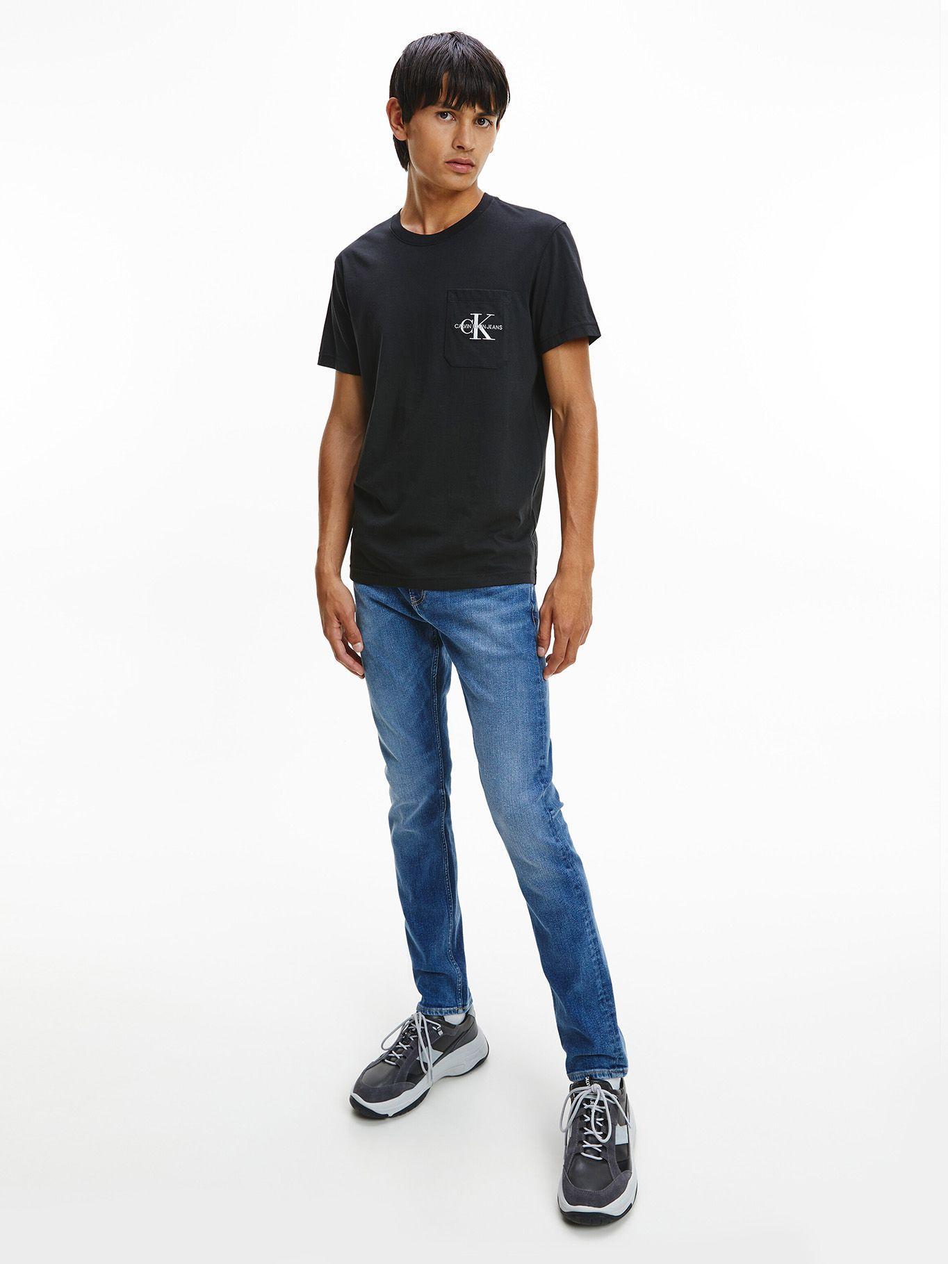 Polera Embroidery Pocket Negro Calvin Klein-1