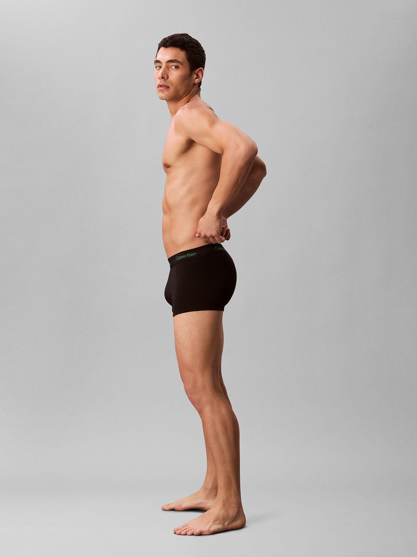 Pack 3 Bóxer Low Rise Trunk Cotton Negro Calvin Klein-4