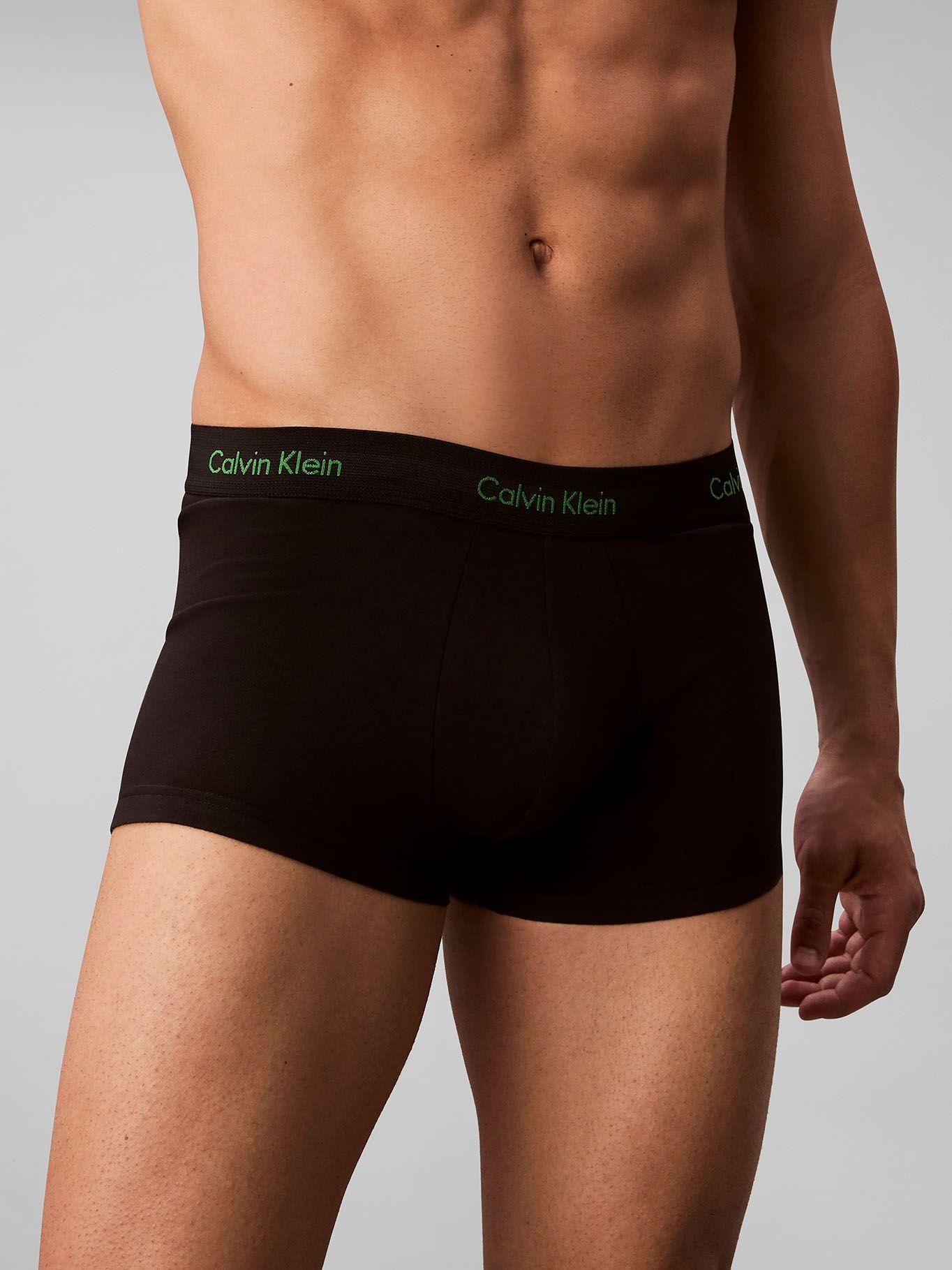 Pack 3 Bóxer Low Rise Trunk Cotton Negro Calvin Klein-5