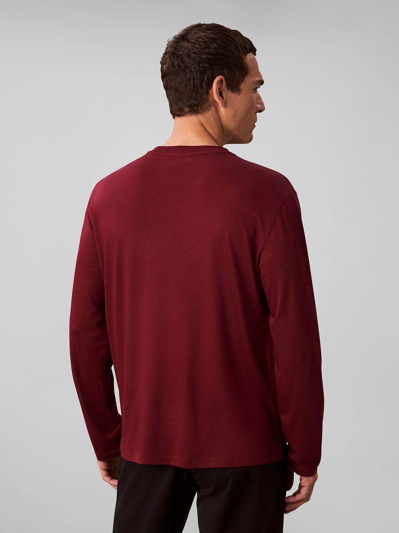 Polera de Algodón Supima Interlock Burdeo Calvin Klein-2