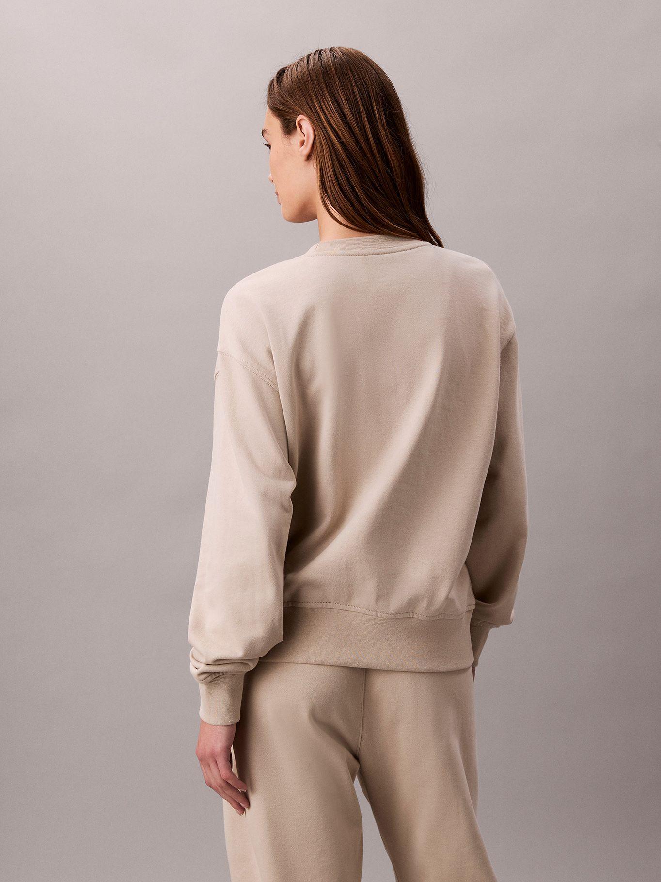 Polerón De Felpa Beige Calvin Klein-2