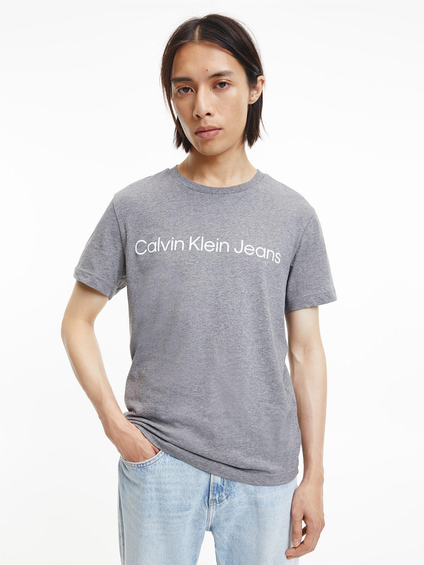 Polera Core Institutional Gris Calvin Klein-0