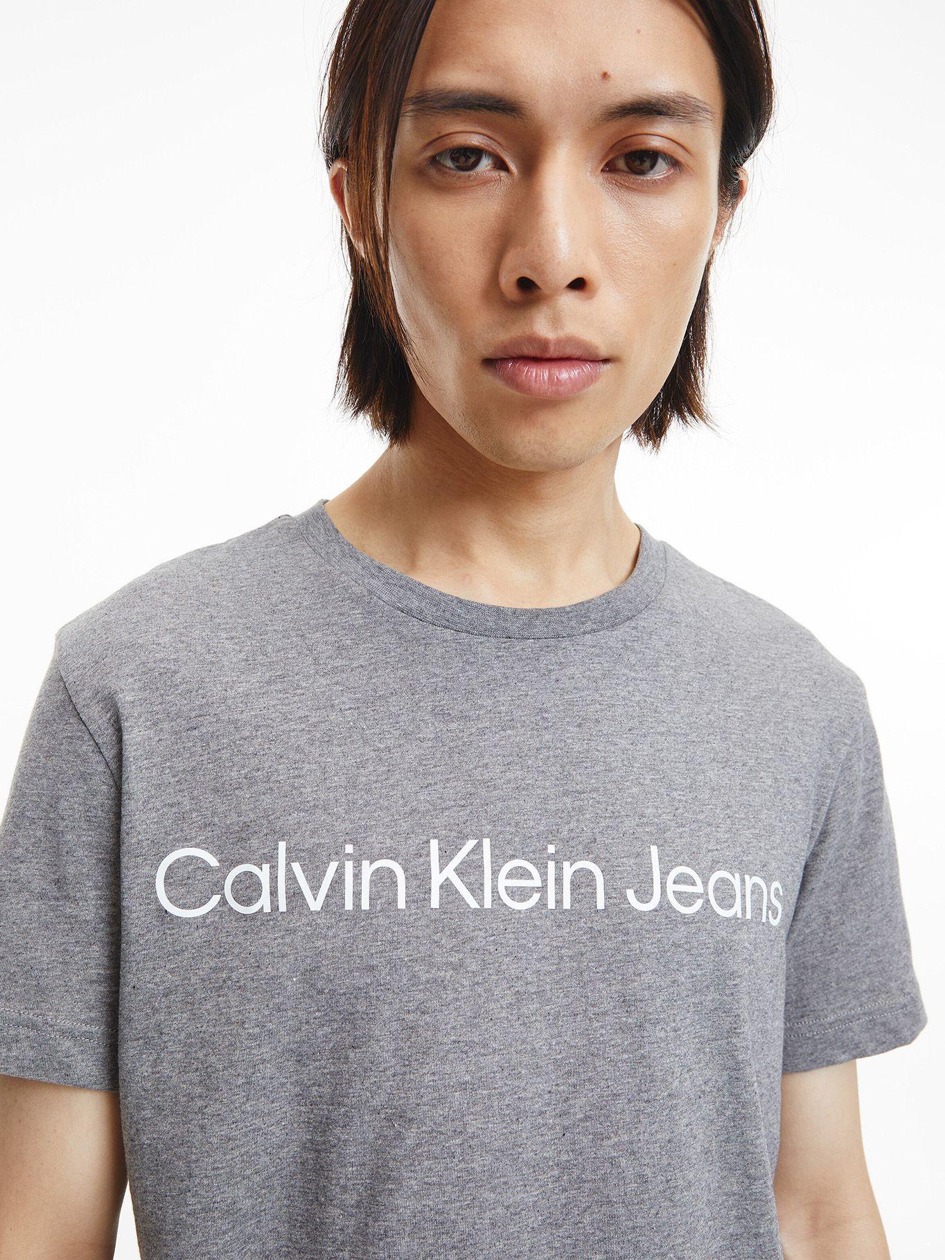 Polera Core Institutional Gris Calvin Klein-3