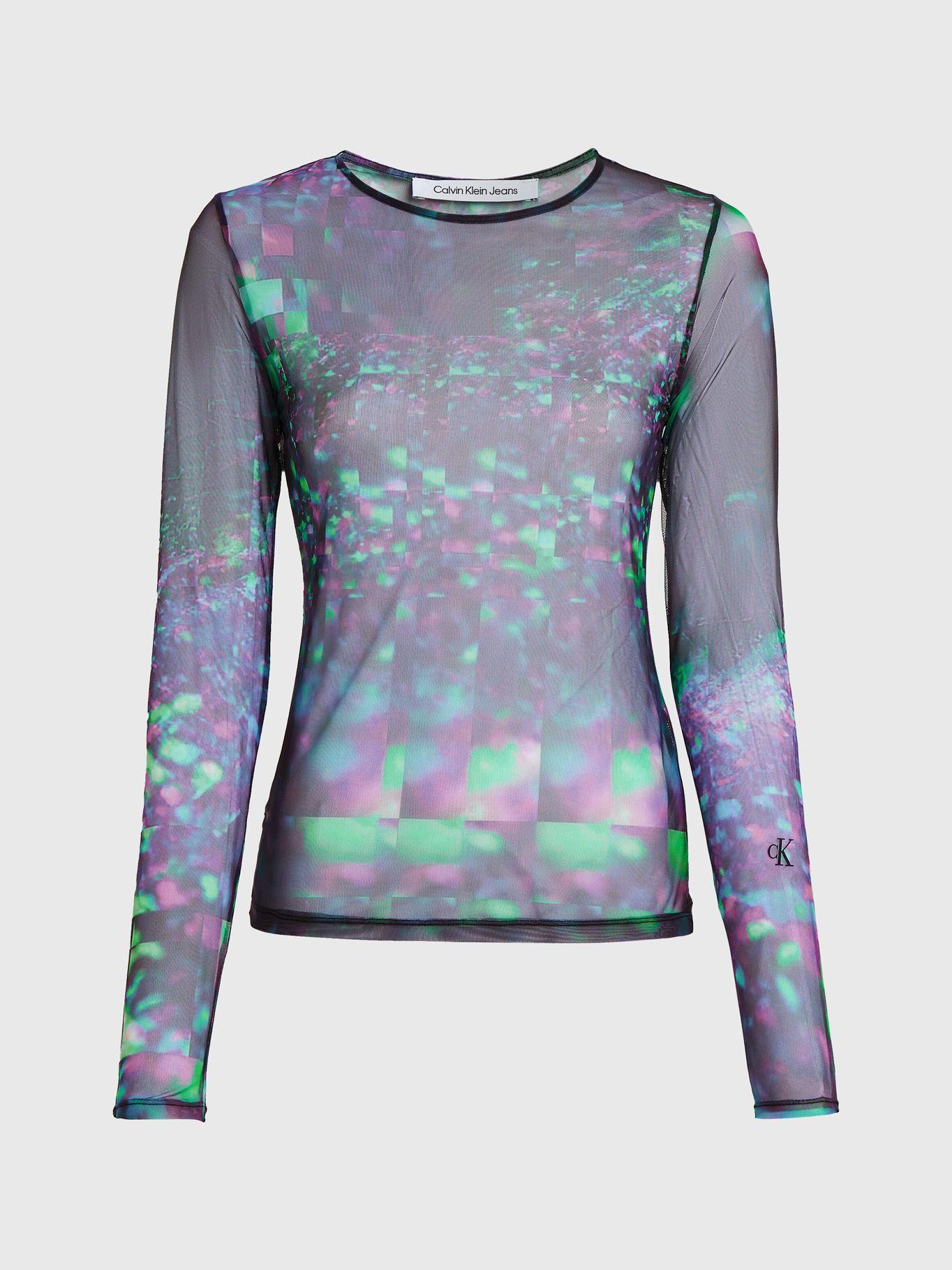 Polera Ls Galaxy Mesh Negro Calvin Klein-4