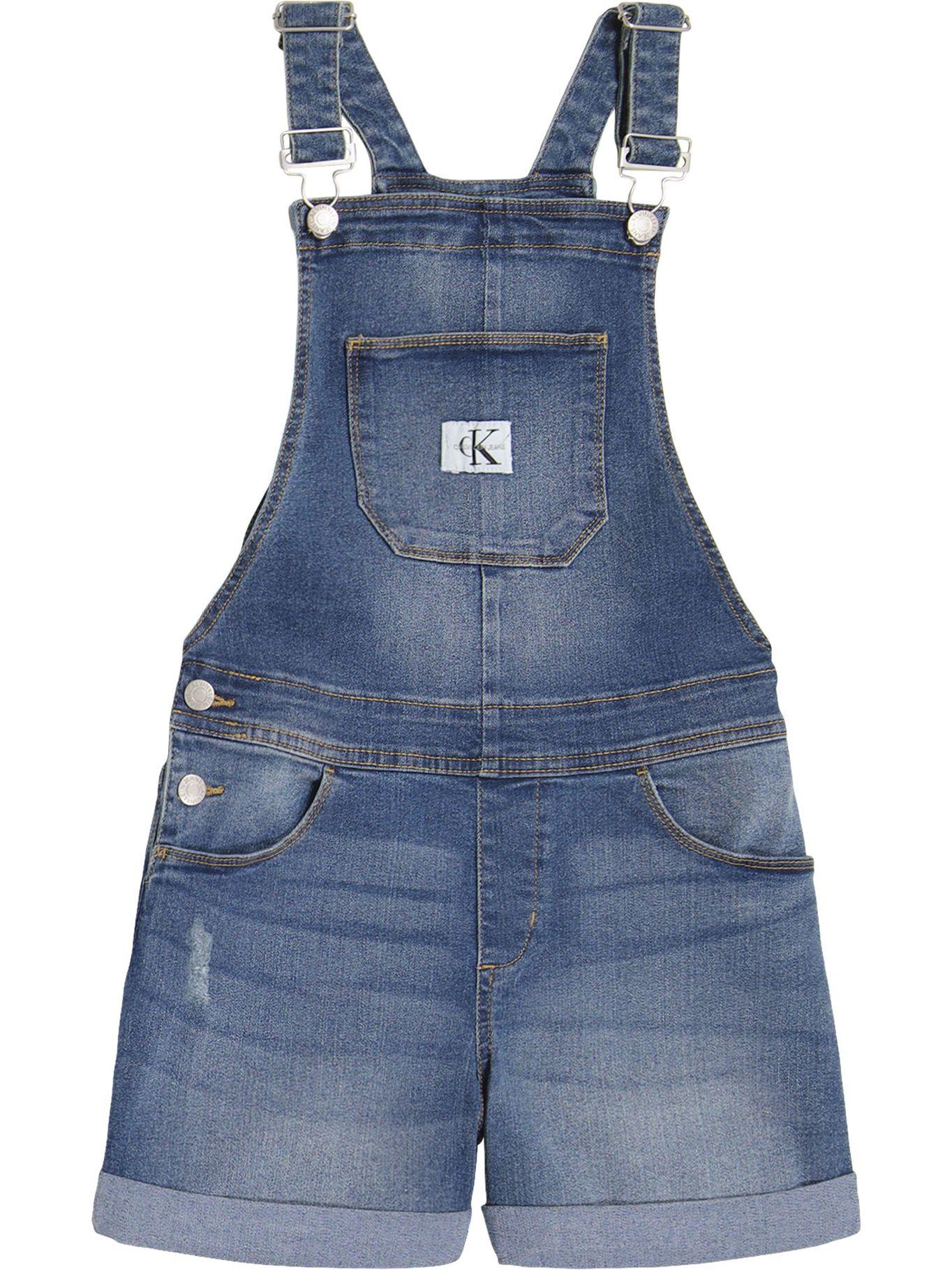 Jardinera Cuffed Denim Azul Calvin Klein-0