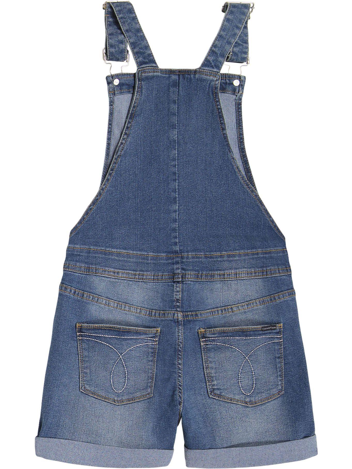 Jardinera Cuffed Denim Azul Calvin Klein-1